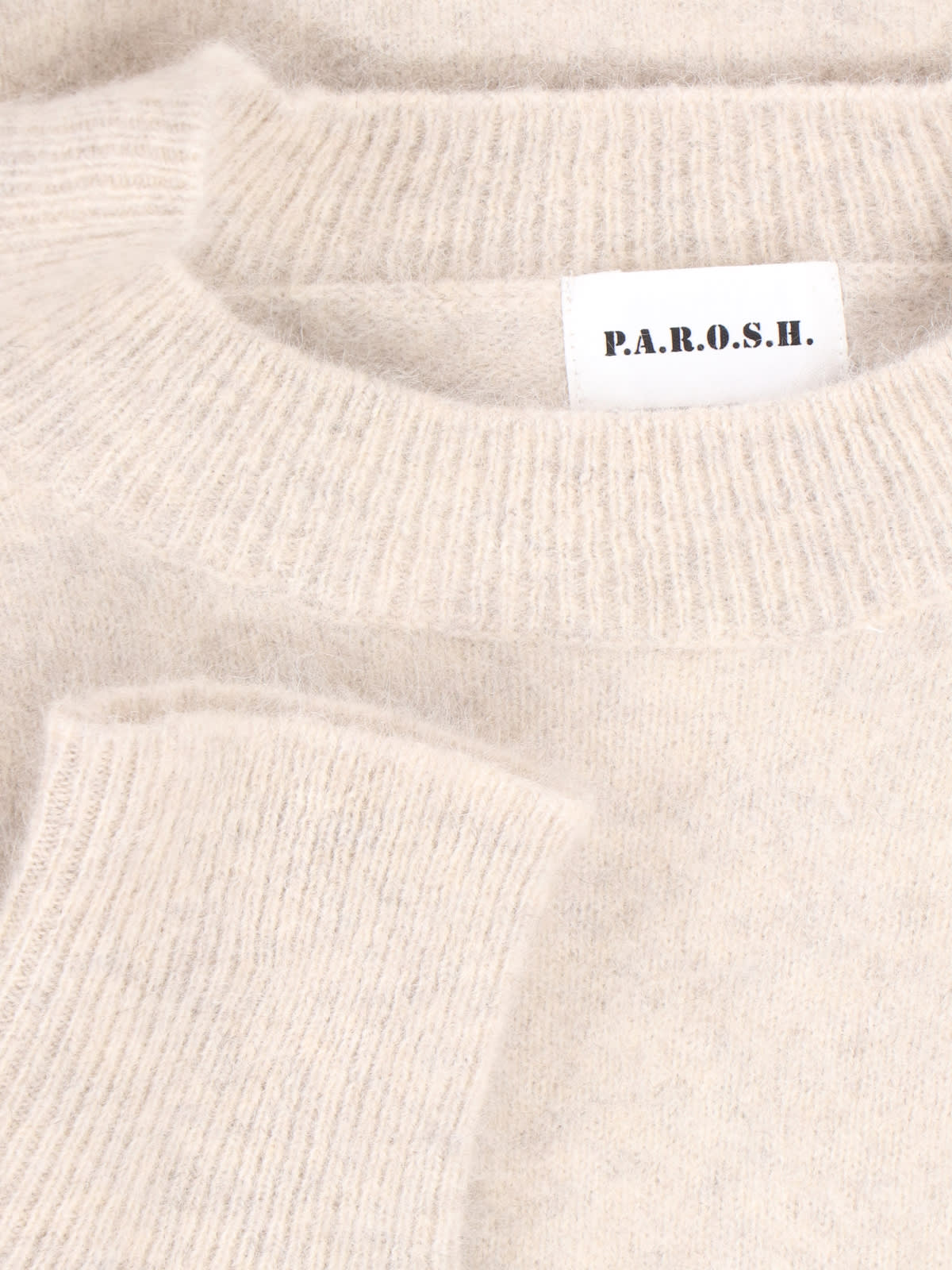 P.a.r.o.s.h Crewneck Sweater In Neutral