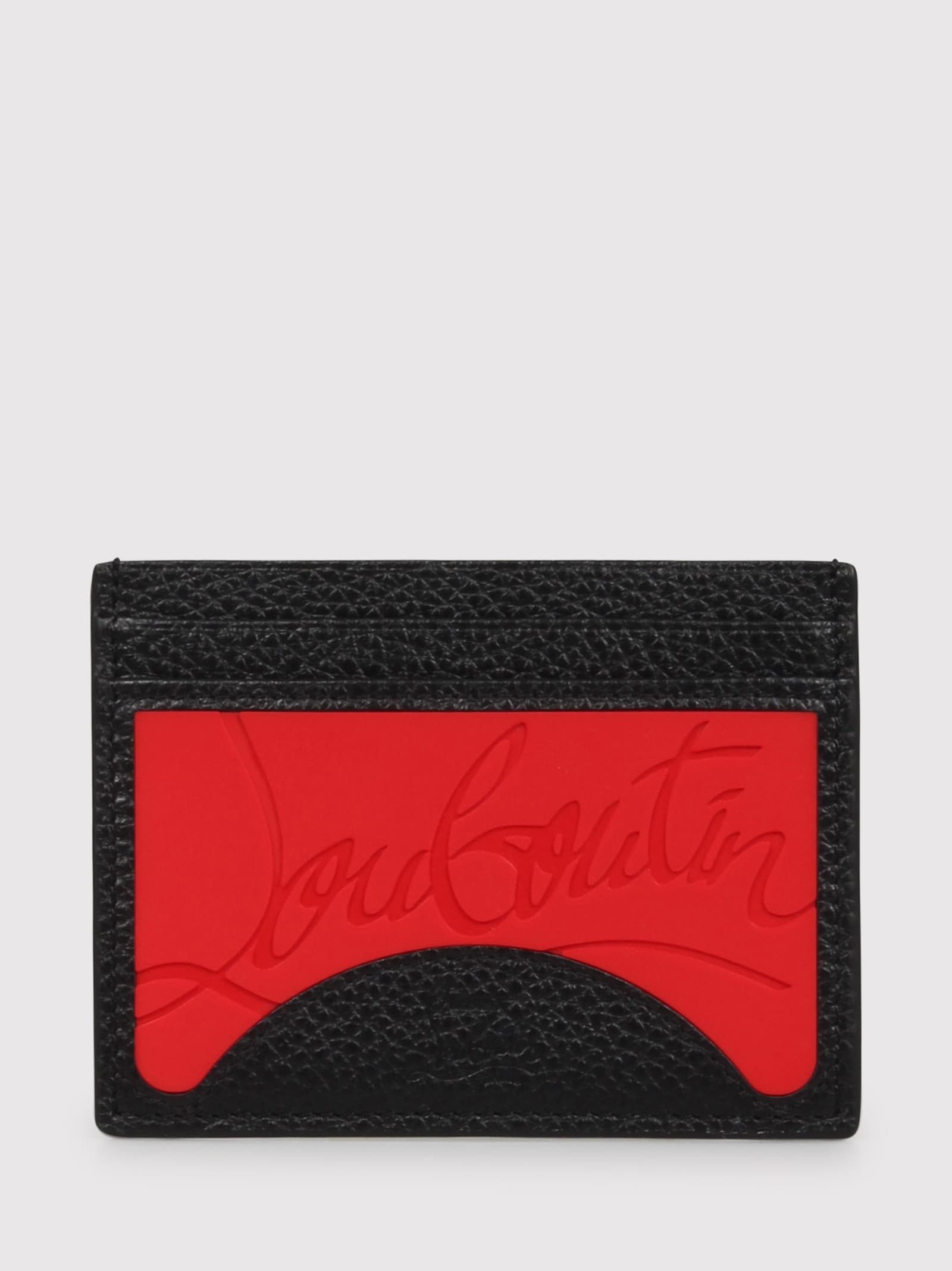 Shop Christian Louboutin M Kios Card Cases In Black