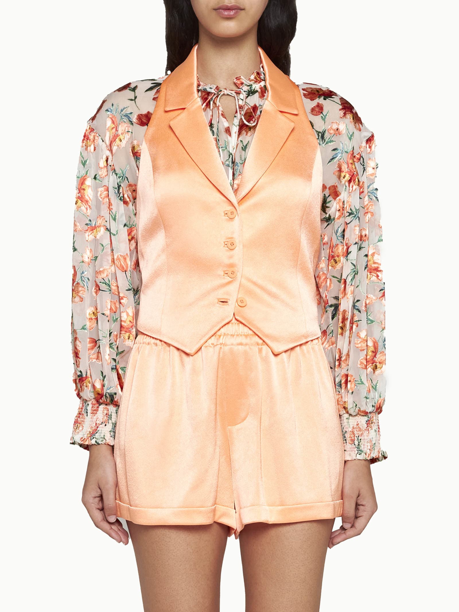 Shop Alice And Olivia Vest In Coral