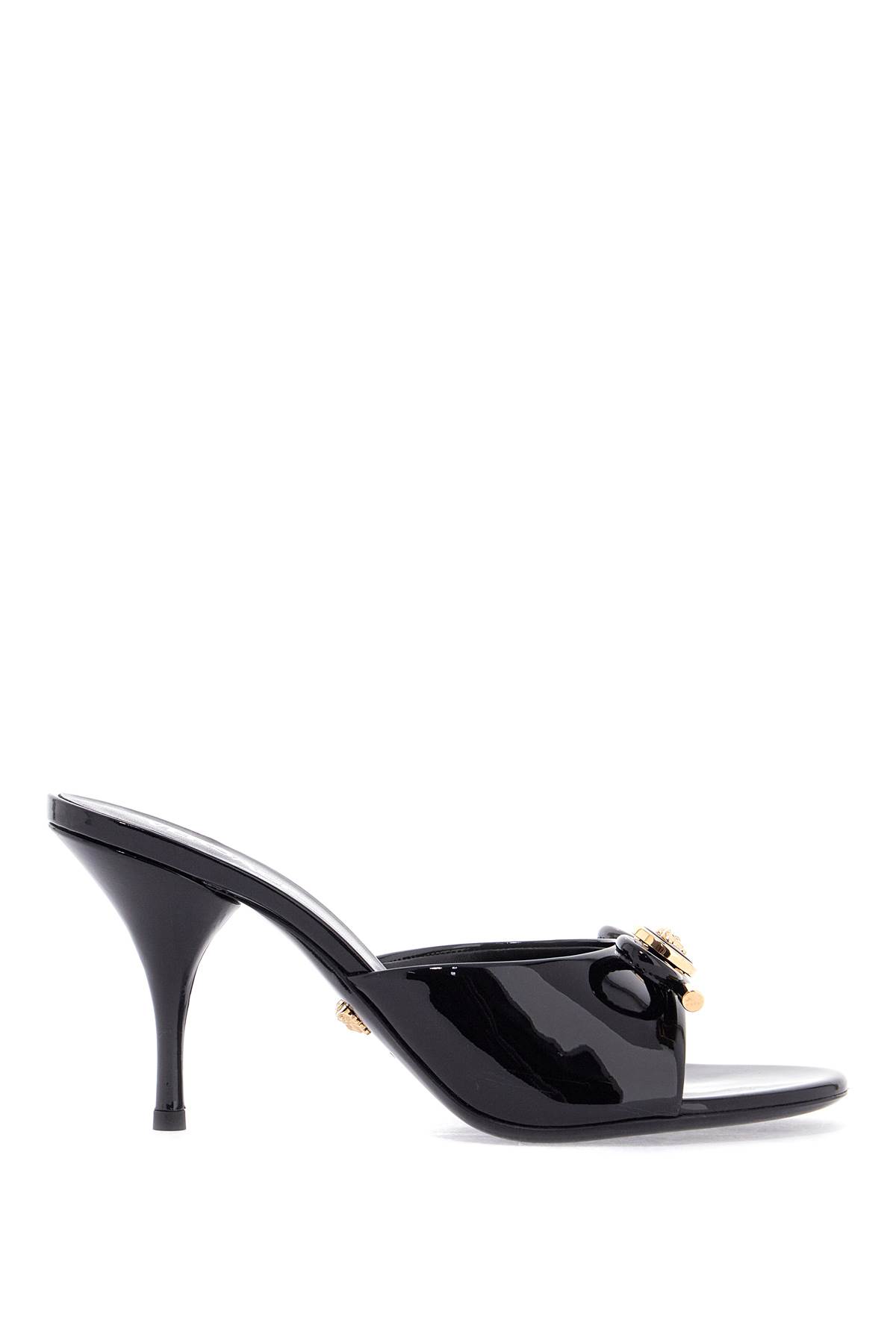 opera Bow Patent Leather Mules