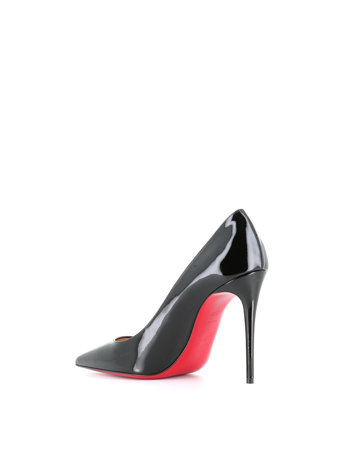 Christian Louboutin Women Kate 100 Patent Leather Pumps In Black