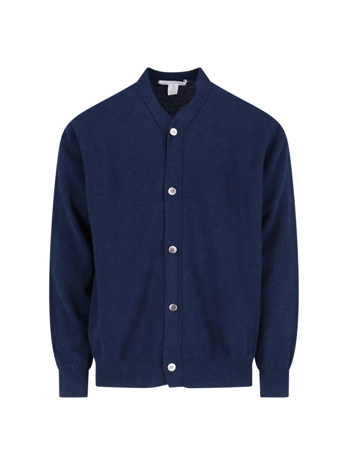 Shop Comme Des Garçons V-neck Cardigan In Blue