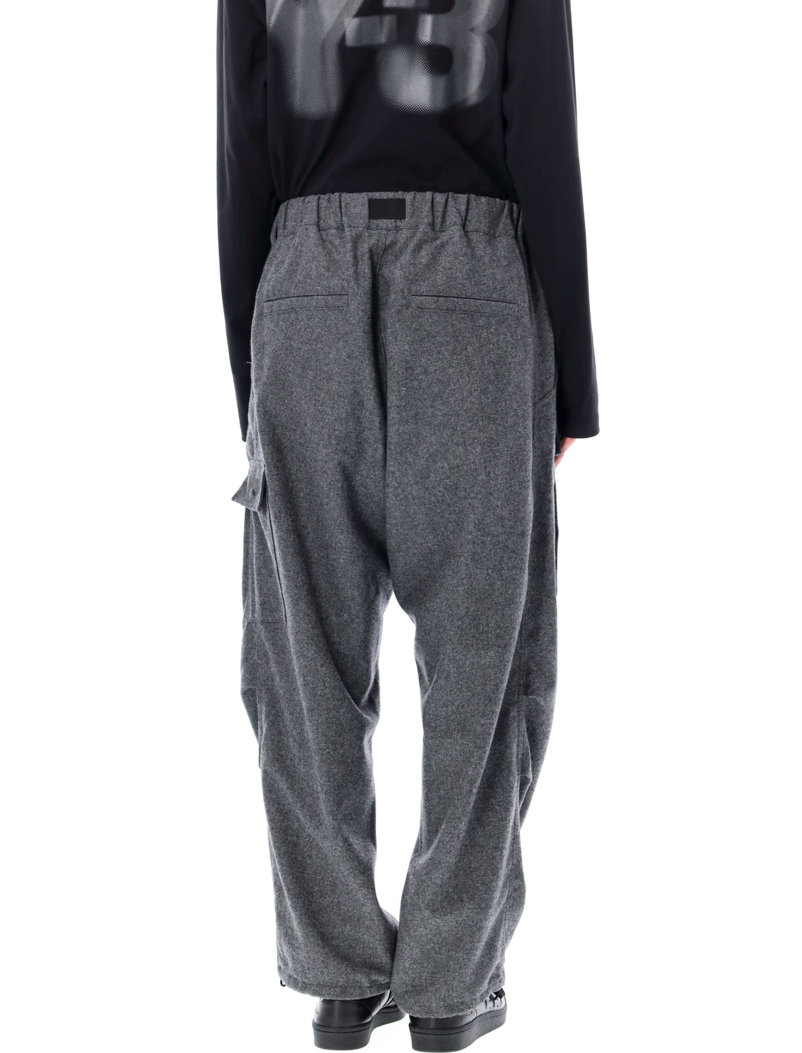 Shop Y-3 Cargo Jogging Pants In Grey