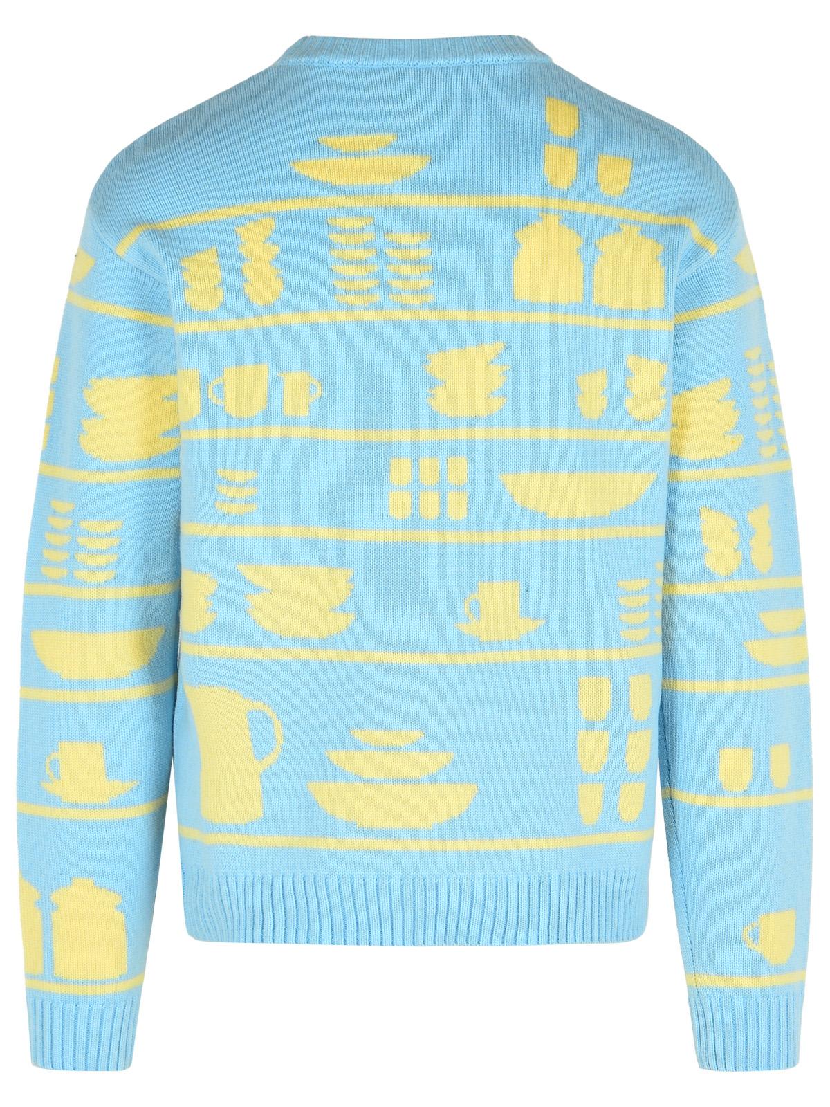 Jw Anderson J. W. Anderson Light Blue Wool Sweater In Blue