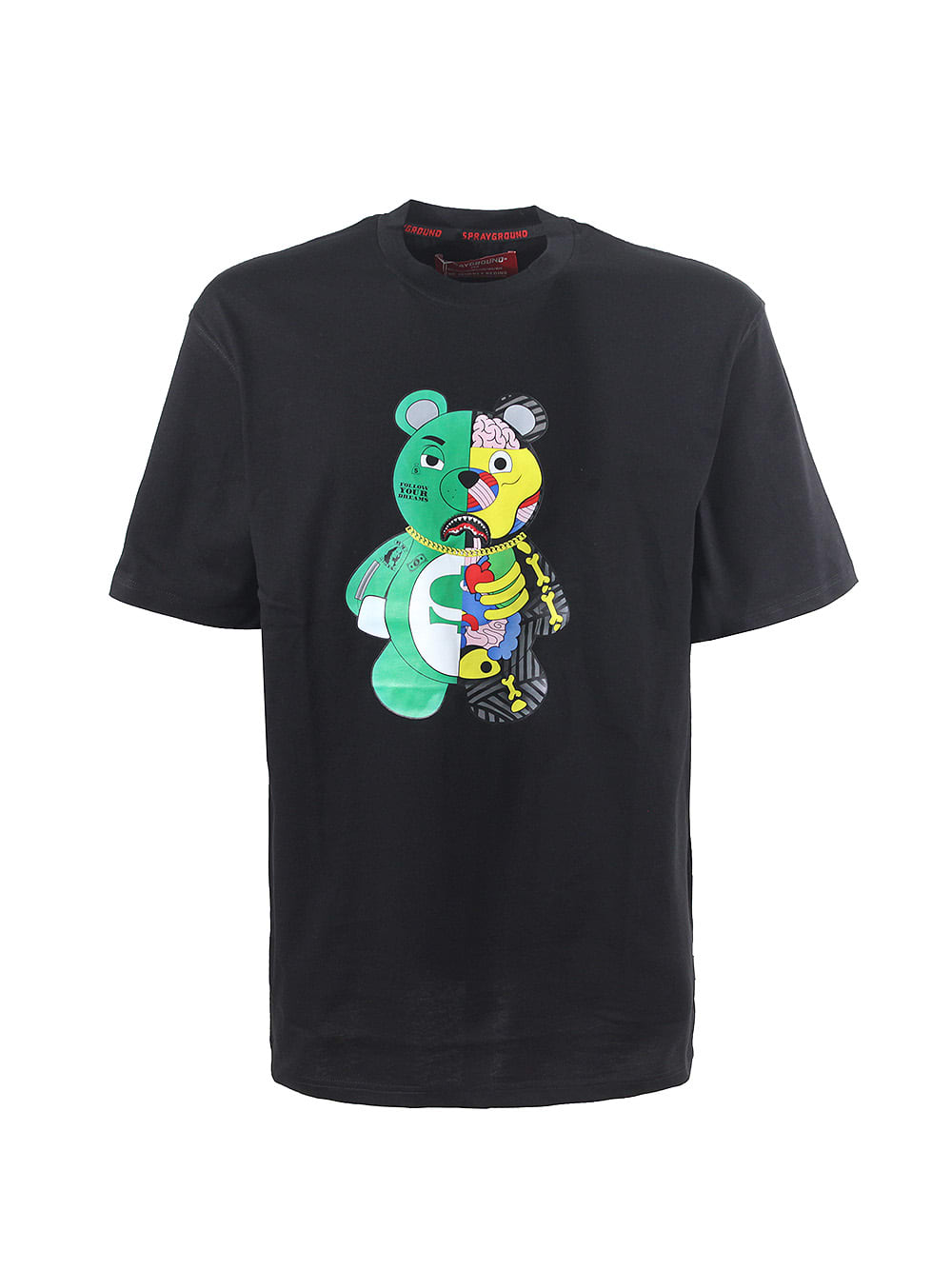 Sprayground Anatomy Bear T-shirt In Nero | ModeSens