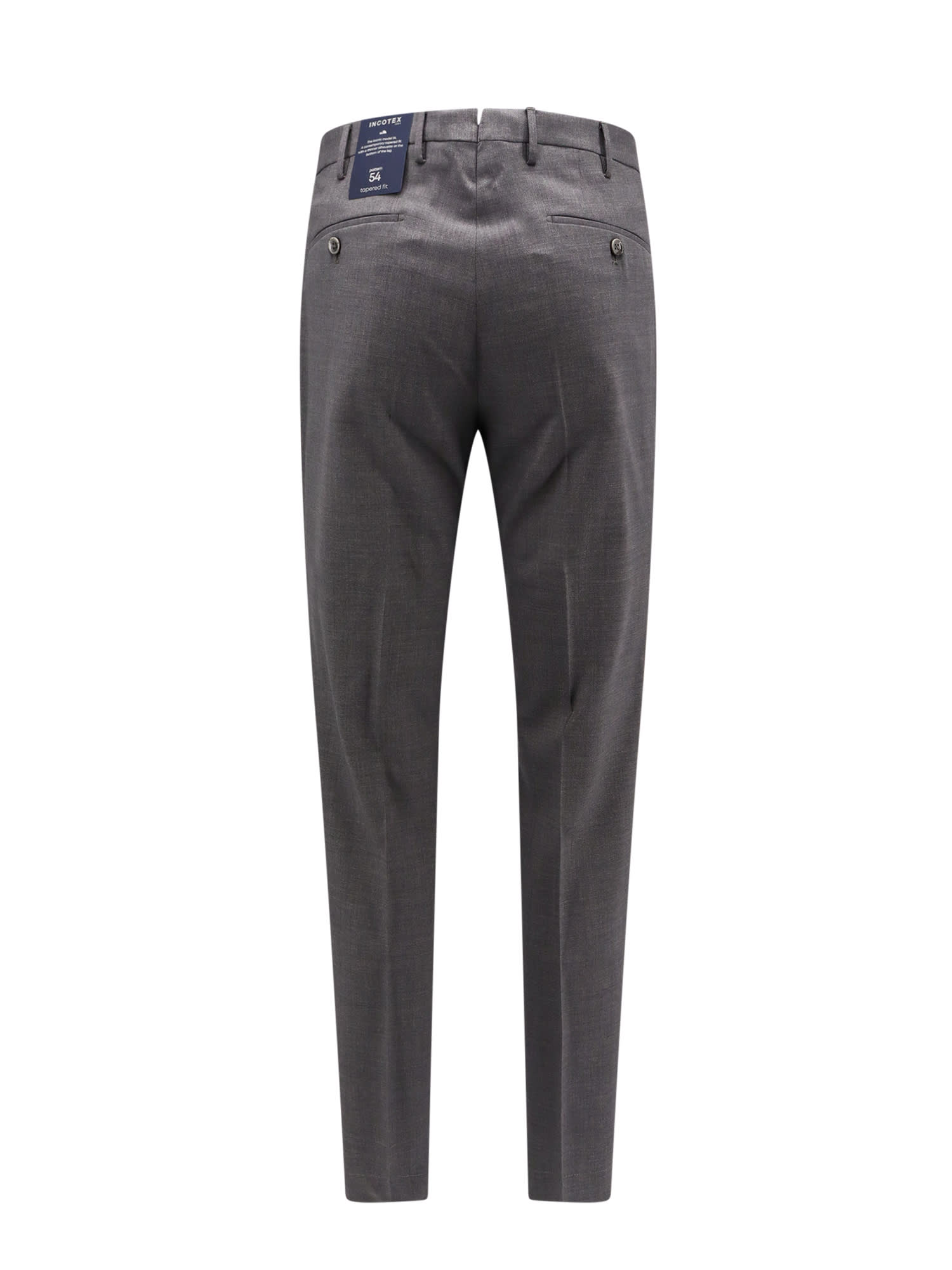 Shop Incotex 54 Trouser In Grey