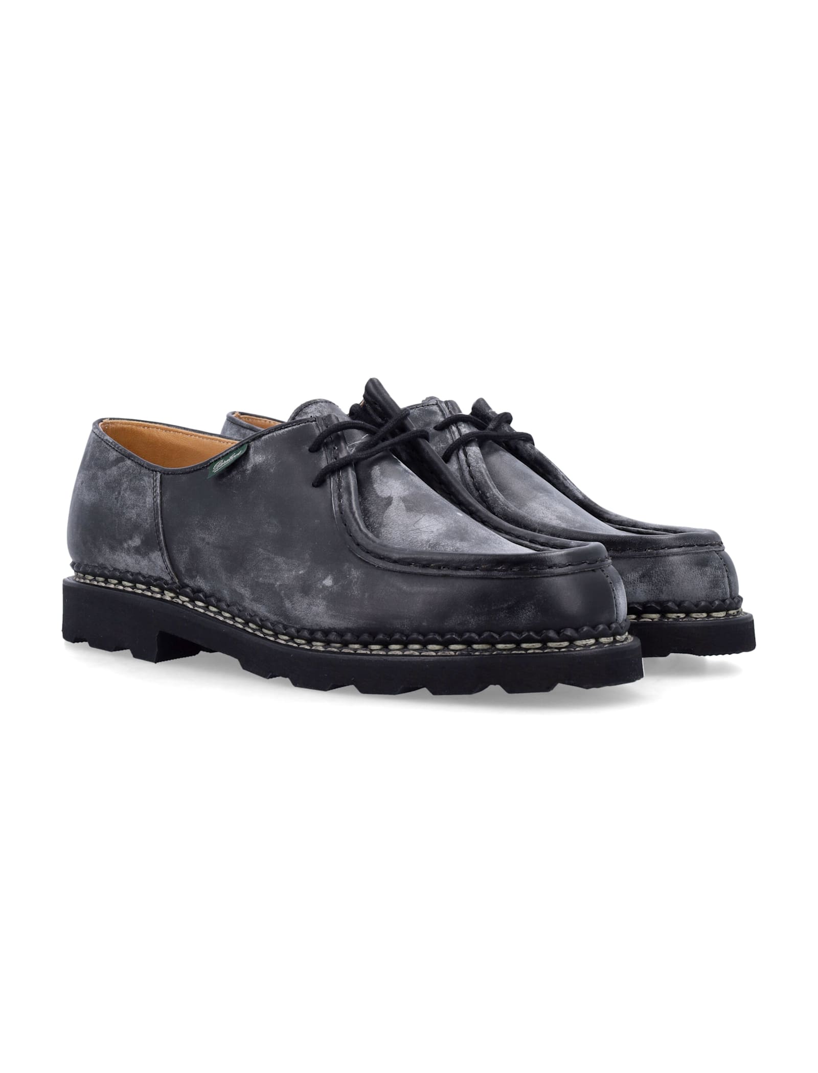 Shop Paraboot Michael Lace-up Derby Shoes In Black