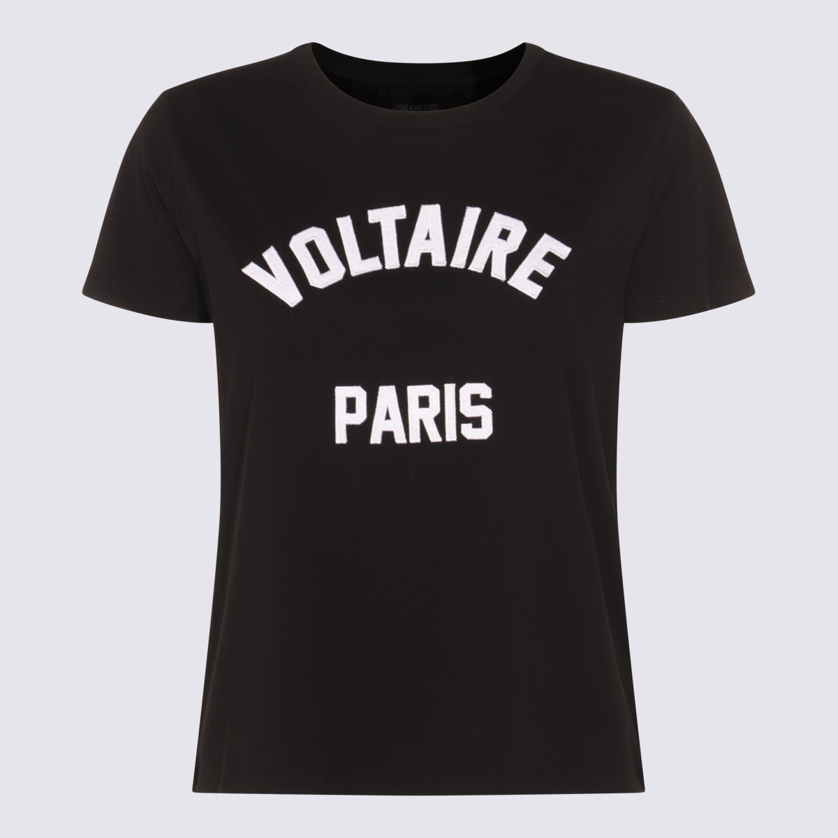 Zadig & Voltaire Black Cotton T-shirt In Black