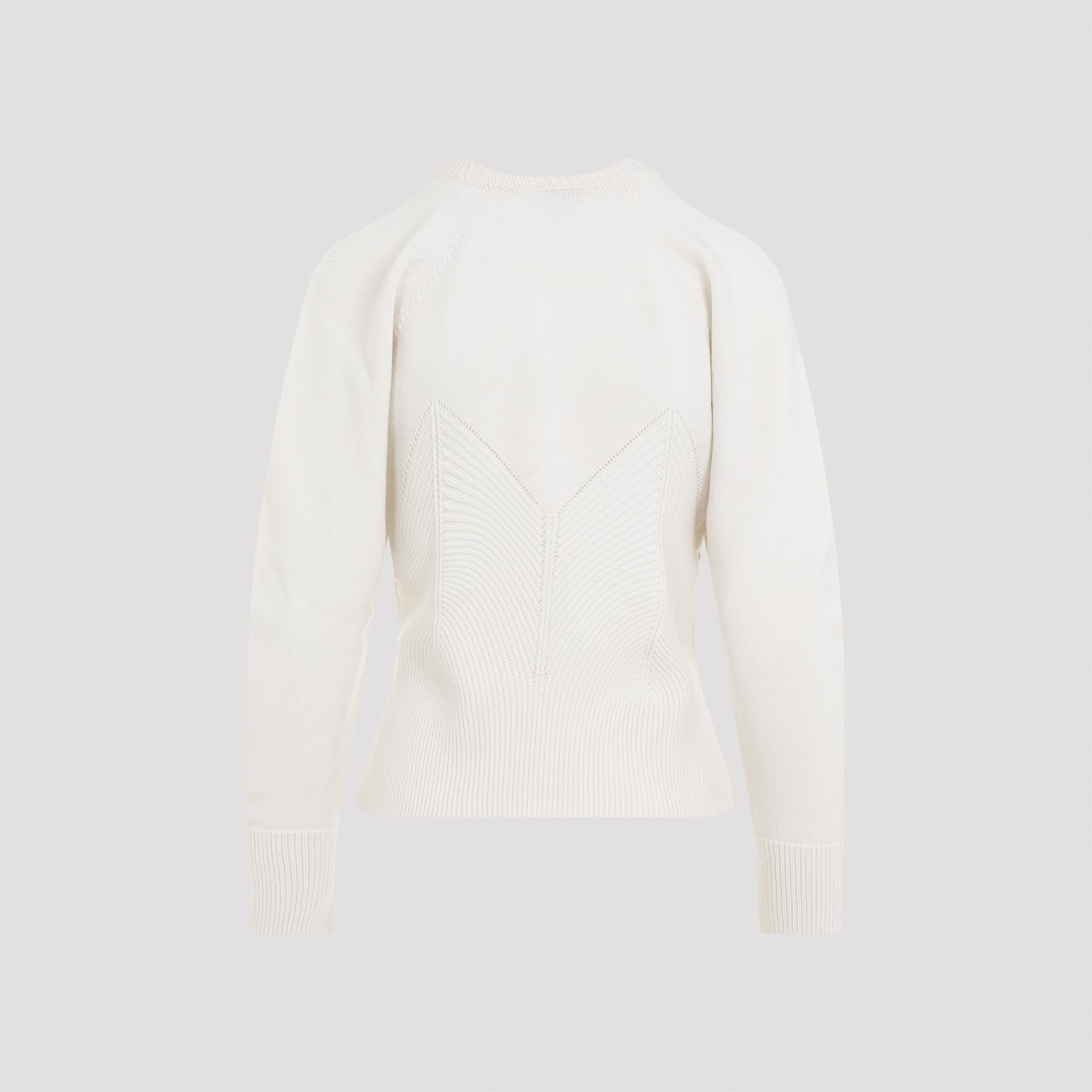 Shop Alexander Mcqueen Chevron Pullover In Ivory