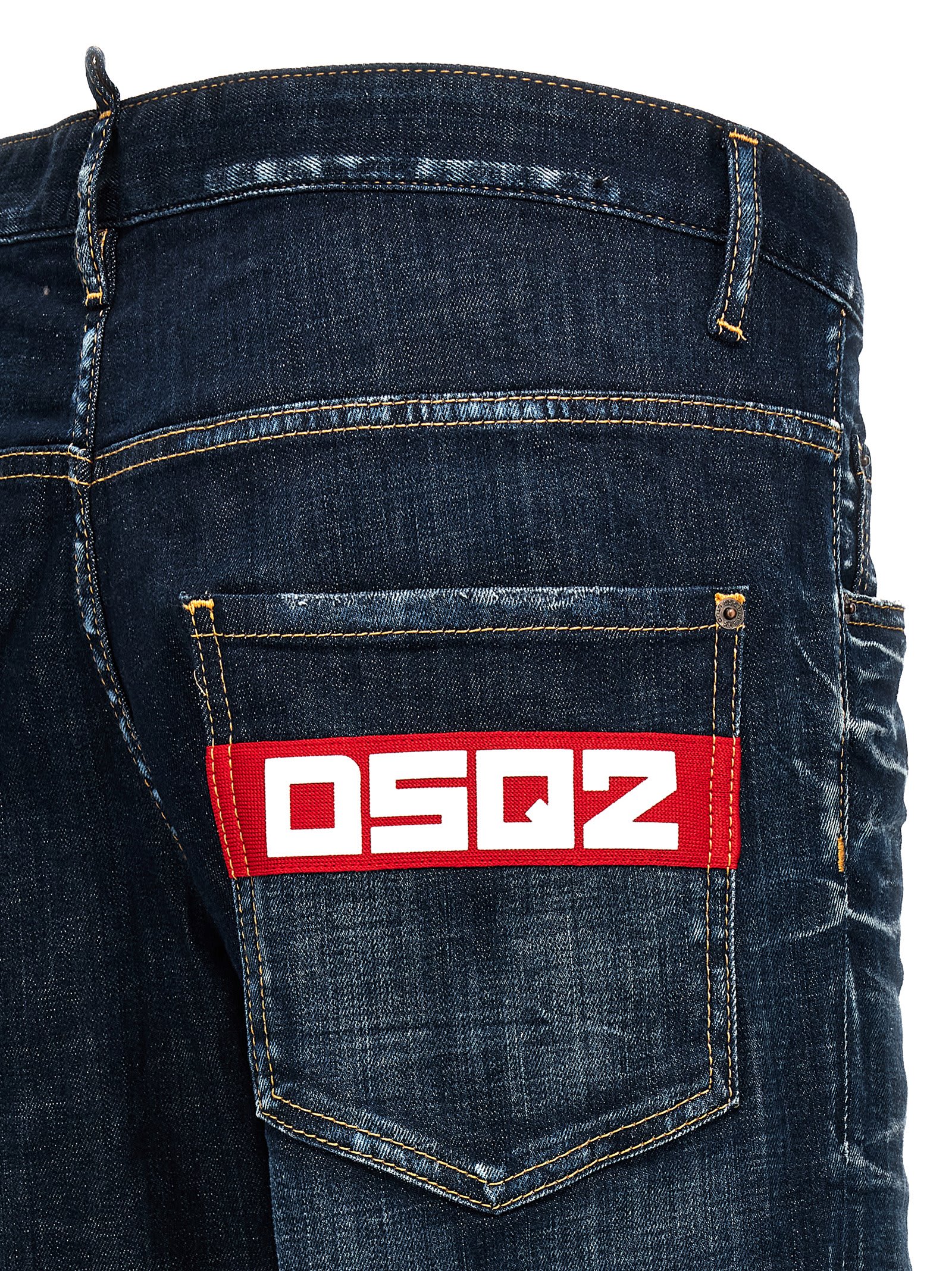 Shop Dsquared2 Skater Jeans In Blu Denim