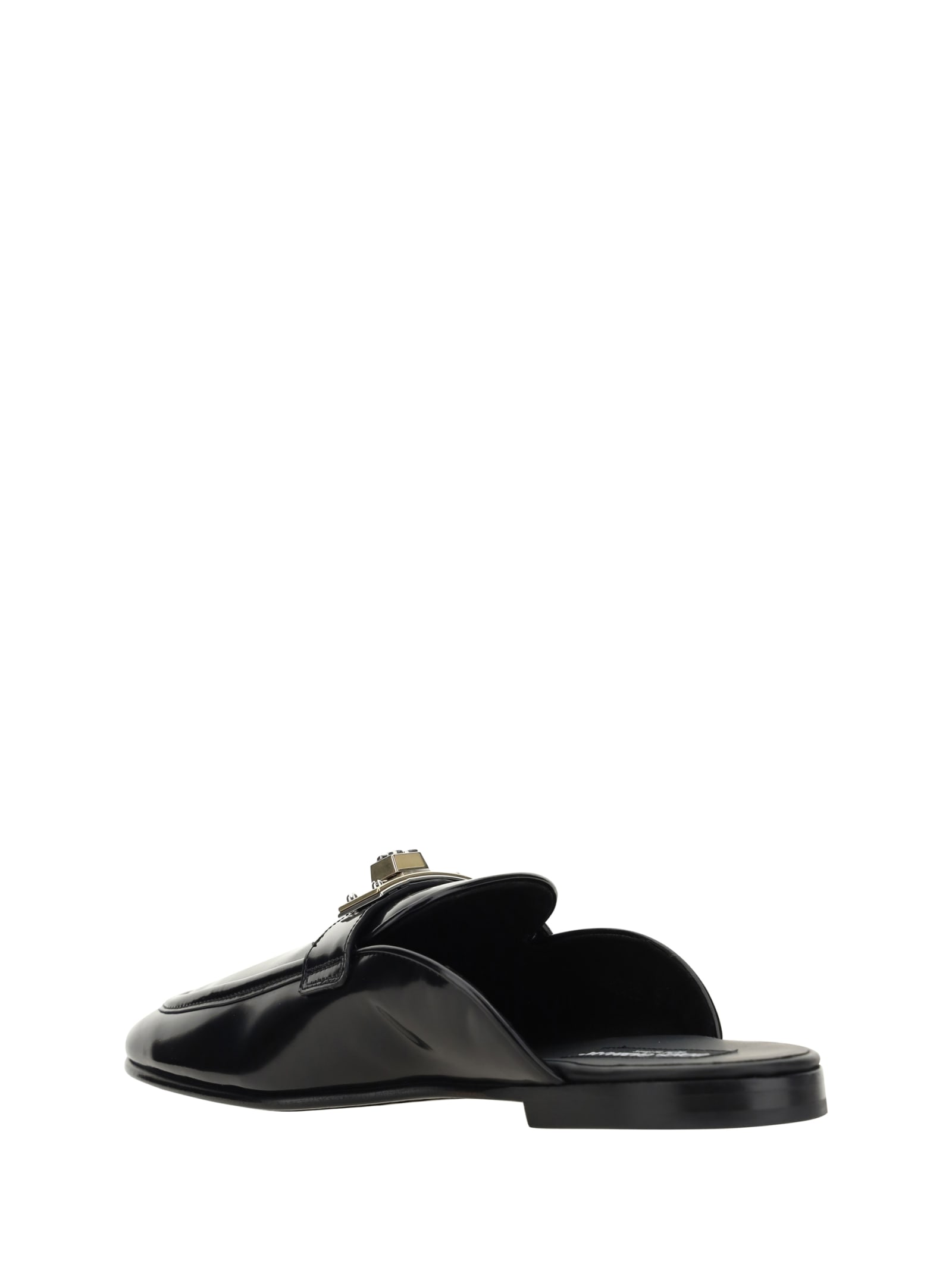 Shop Dolce & Gabbana Loafers Mule In Nero