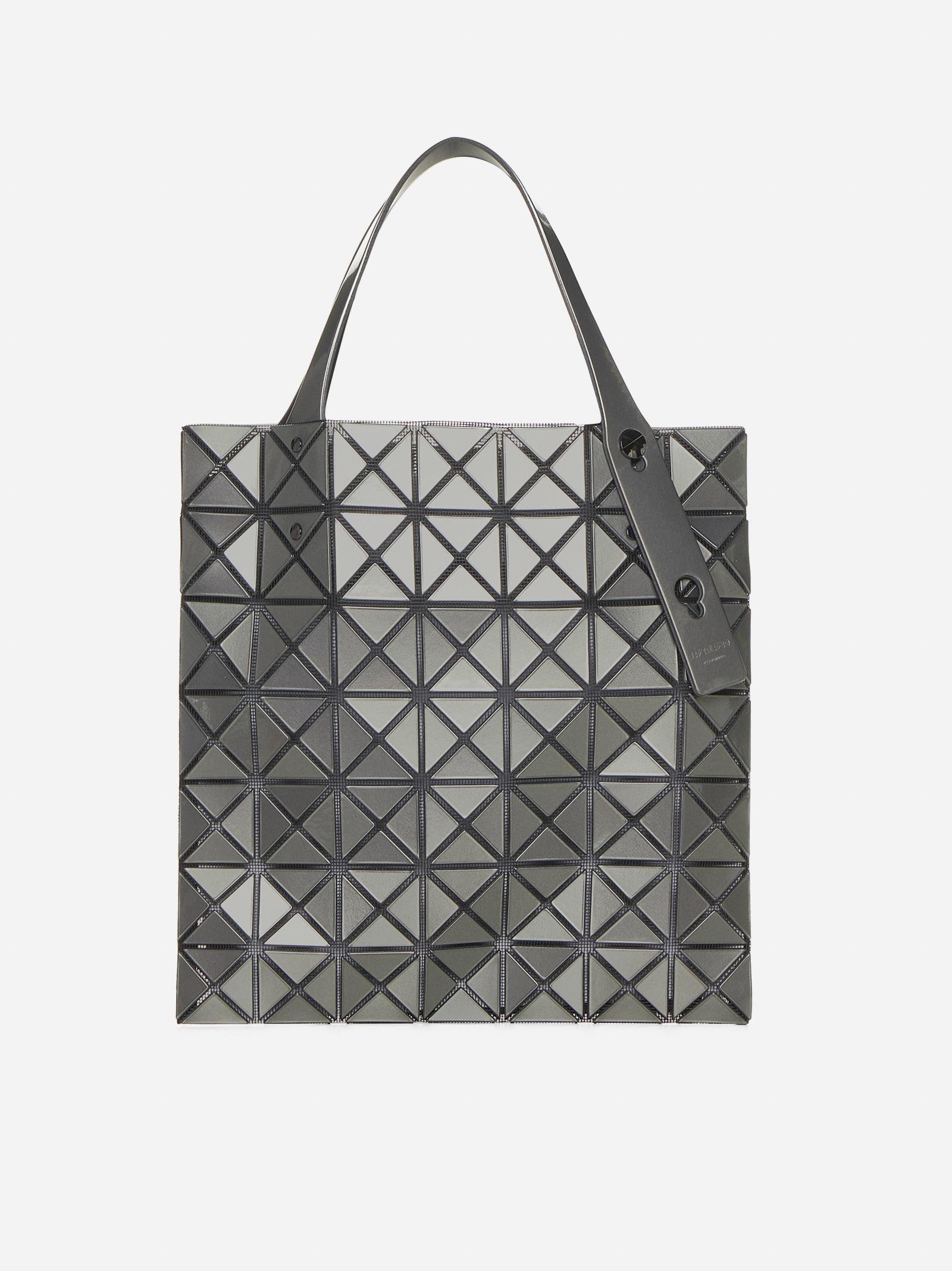 Shop Bao Bao Issey Miyake Prism Metallic Tote Bag In Grey