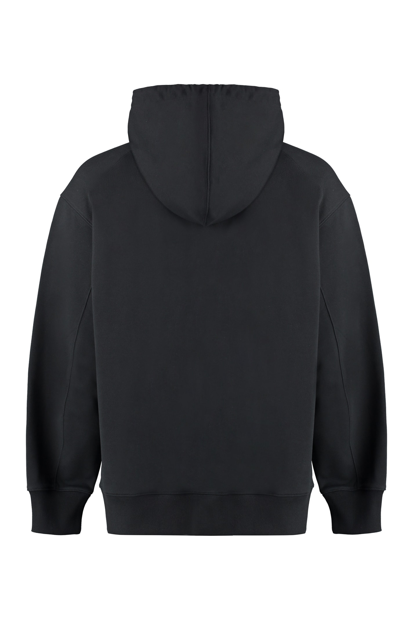Shop Y-3 Cotton Hoodie In Black