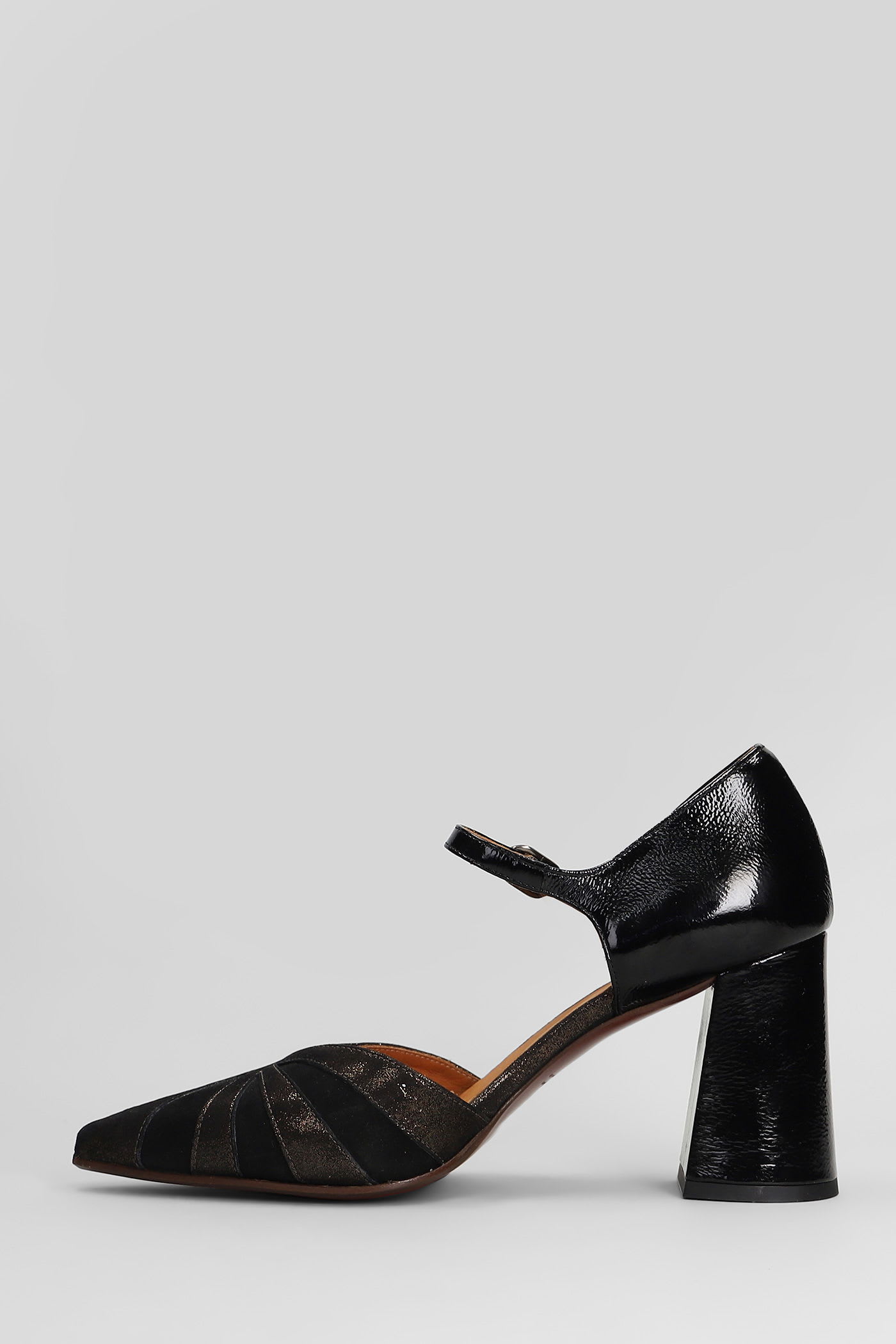 Chie Mihara 80mm Leather Ankle-strap Pumps In Black