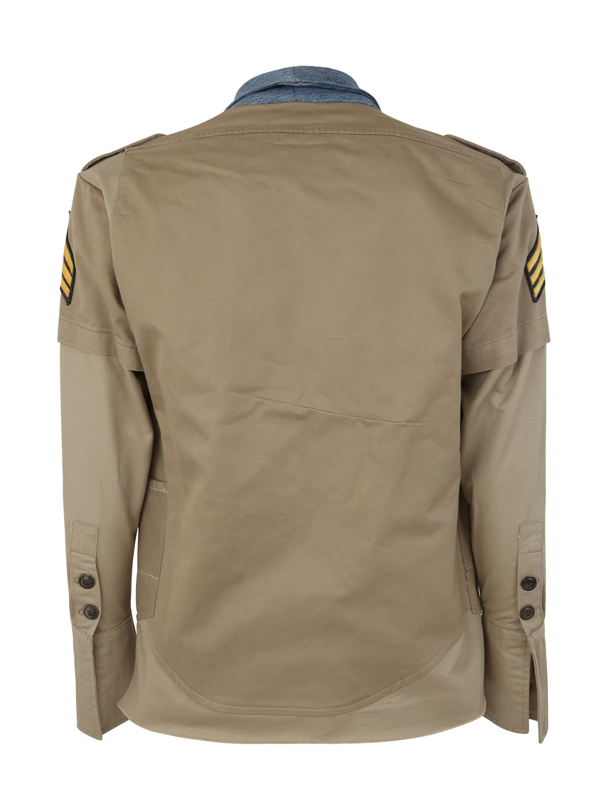 Shop Greg Lauren Khaki Uniform Gl1 Jacket In Tan