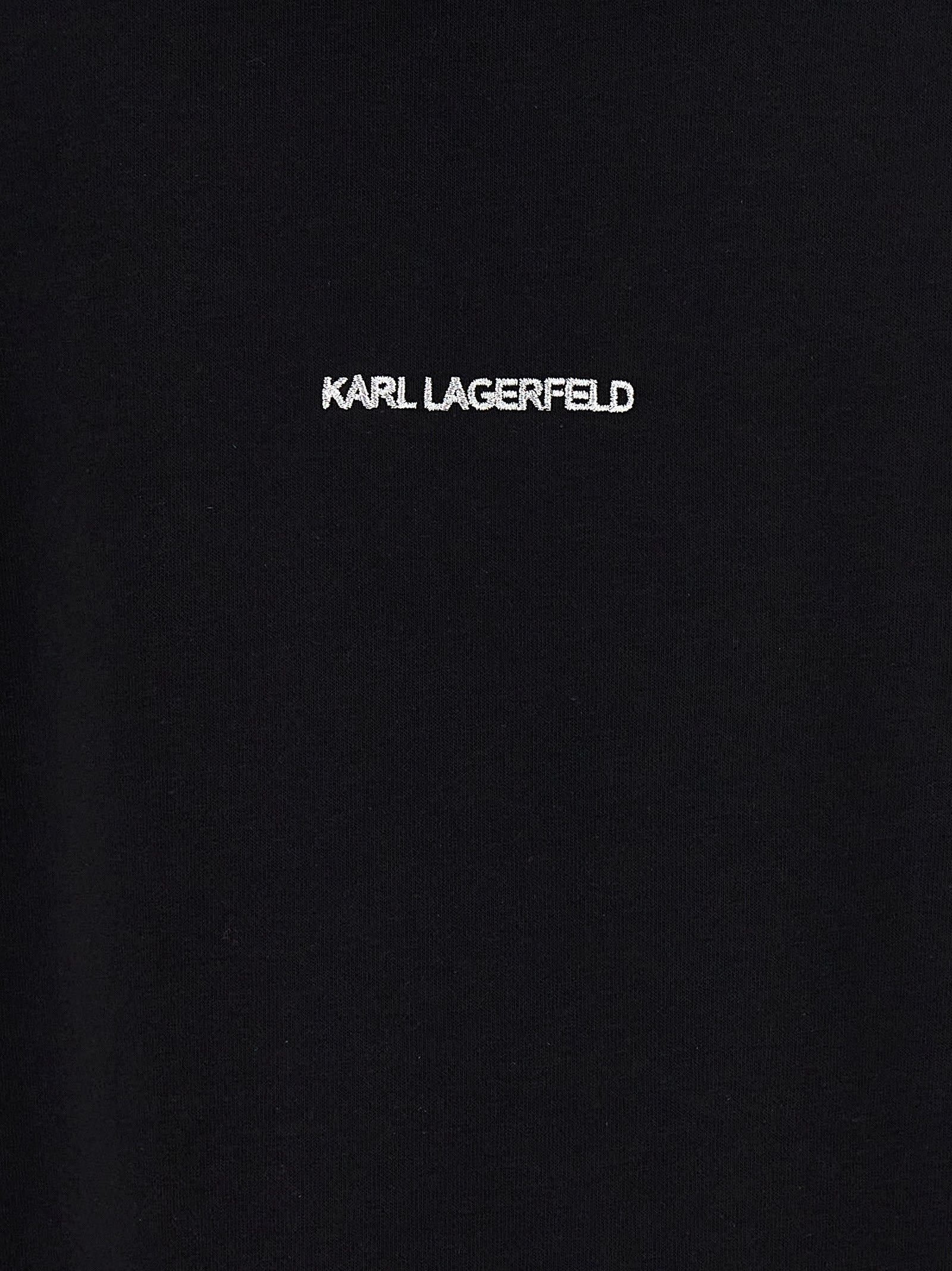 Shop Karl Lagerfeld Ikonik 2,0 Hoodie In Black