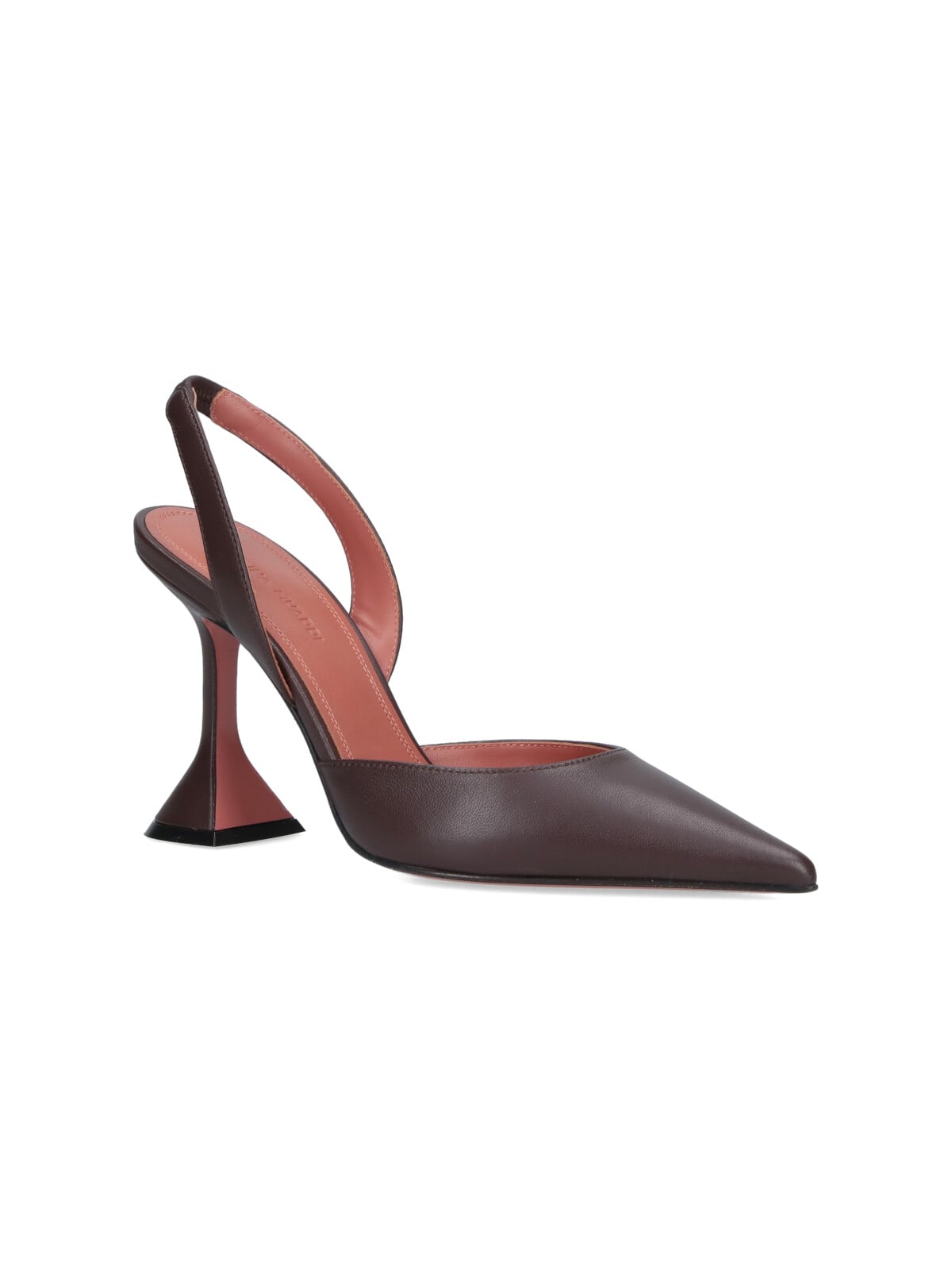Amina Muaddi 90mm Holli Hee Pumps In Brown