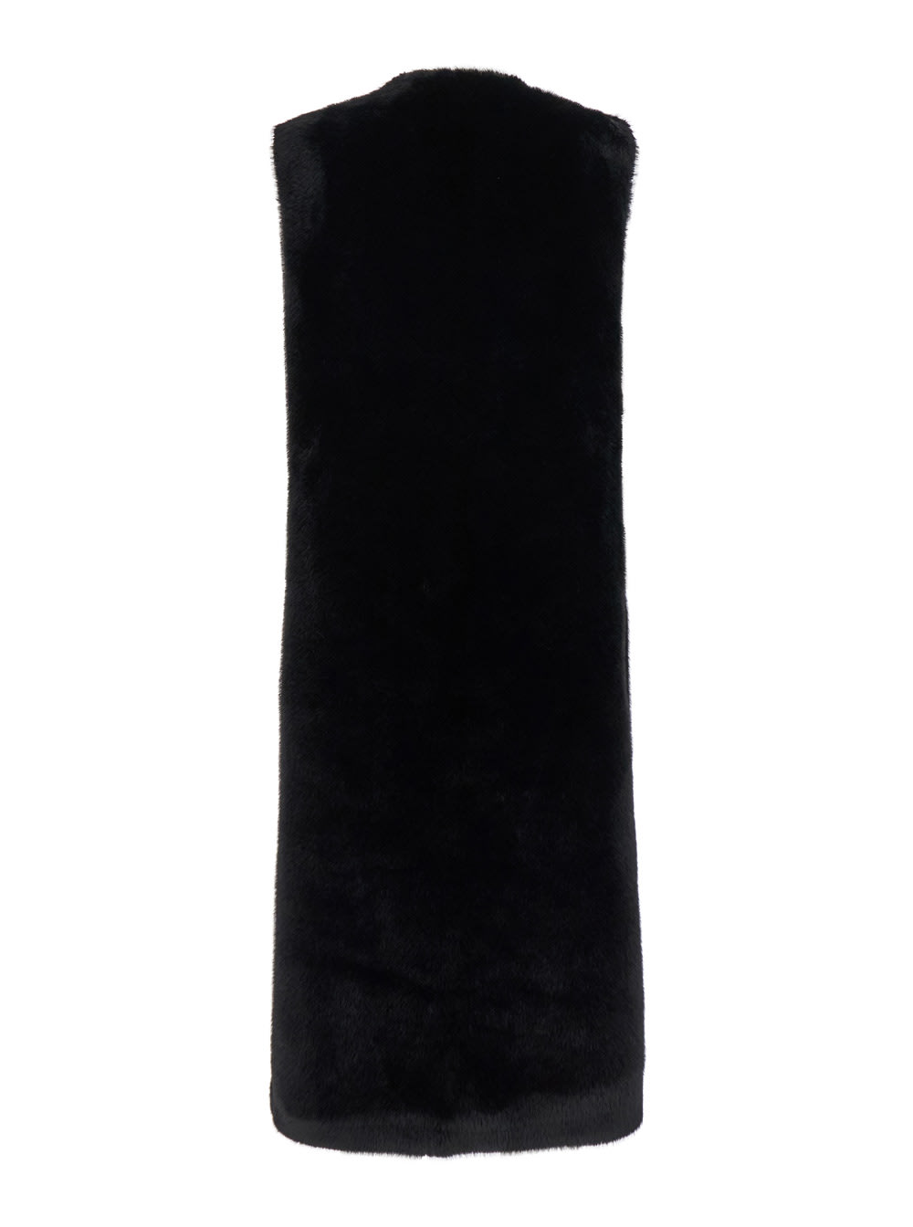 Shop Valentini 1972 Eco Mink Gilet In Black