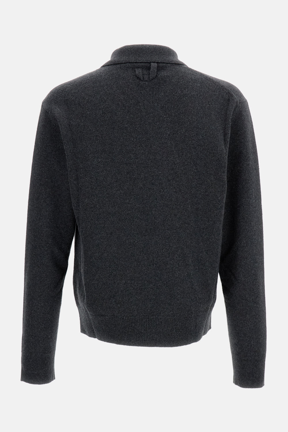 Jacquemus Grey Cardigan With Asymmetrical Design In Wool Man In Gray