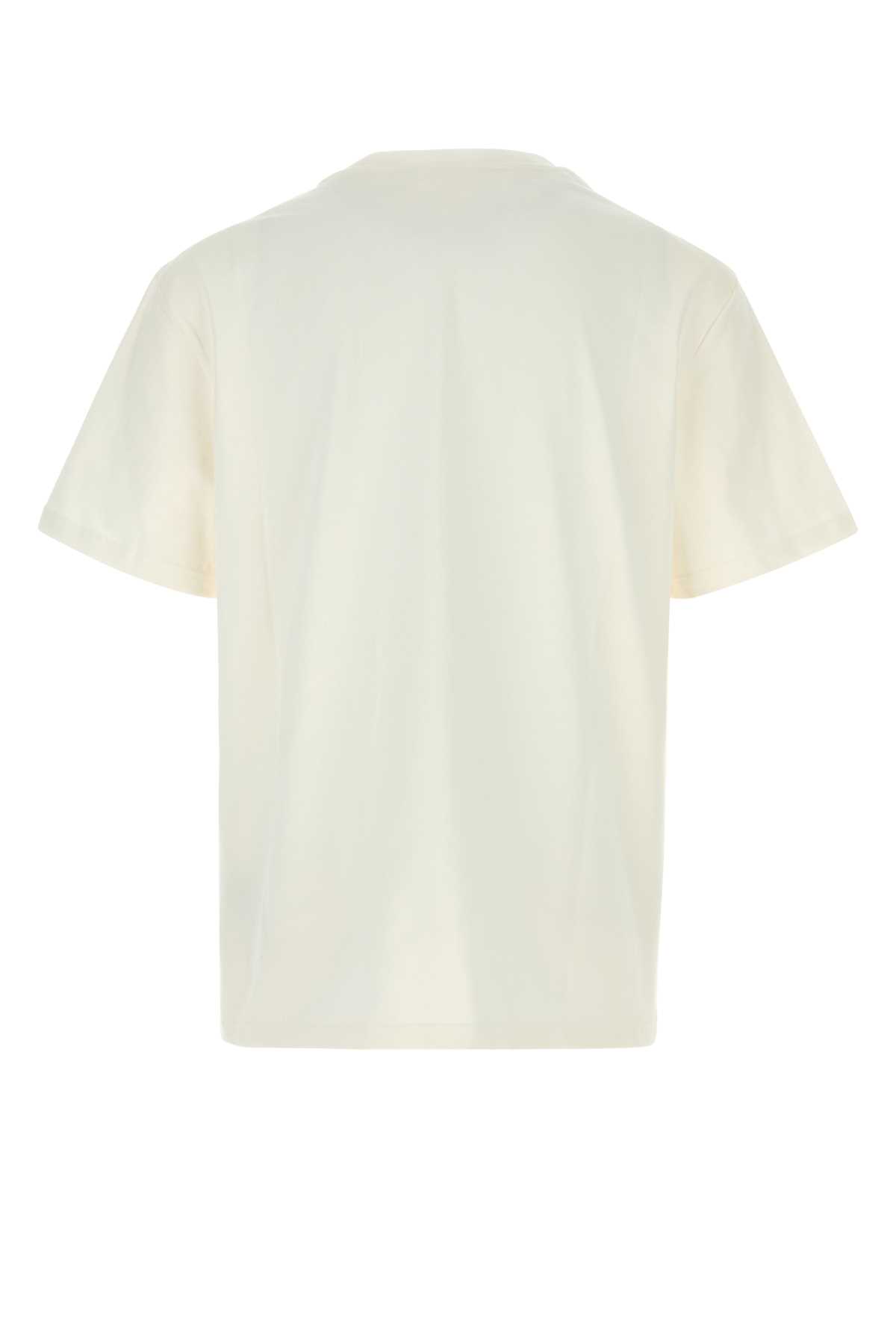 Shop Jil Sander White Cotton T-shirt In 102