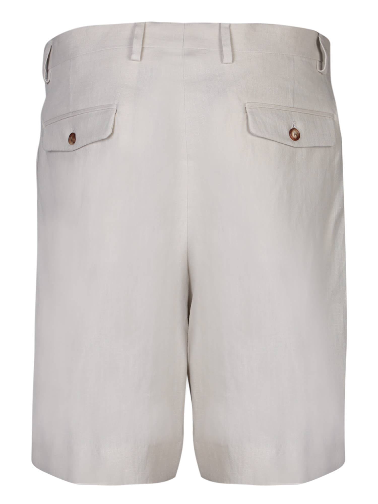 Shop Lardini Aramise Beige Bermuda Shorts