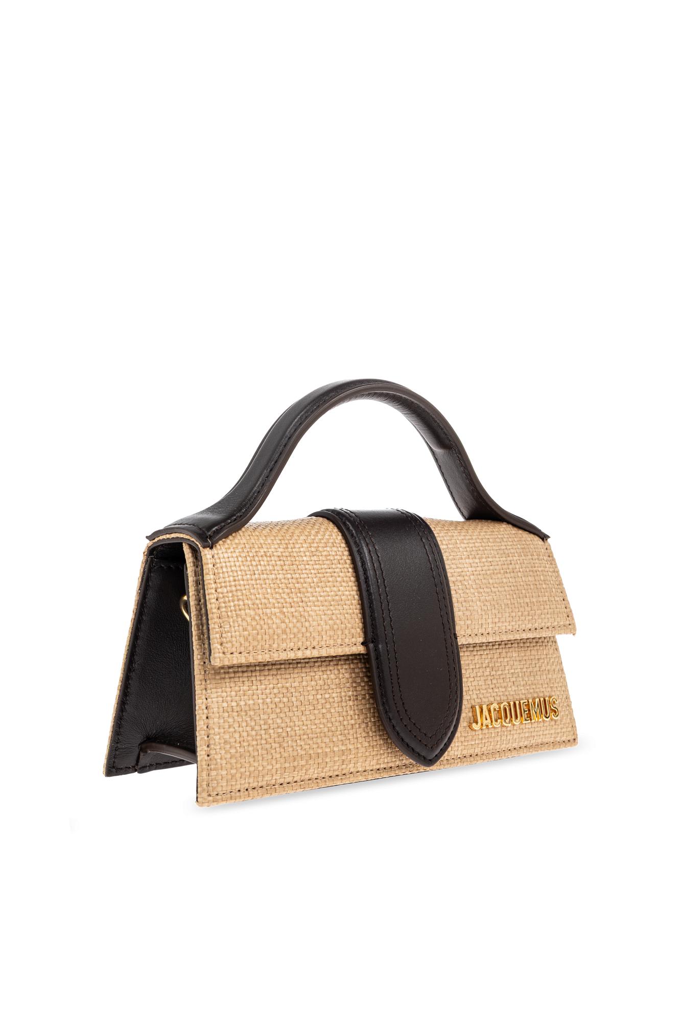 Jacquemus Le Grand Bambino Raffia Effect Shoulder Bag Women In Brown