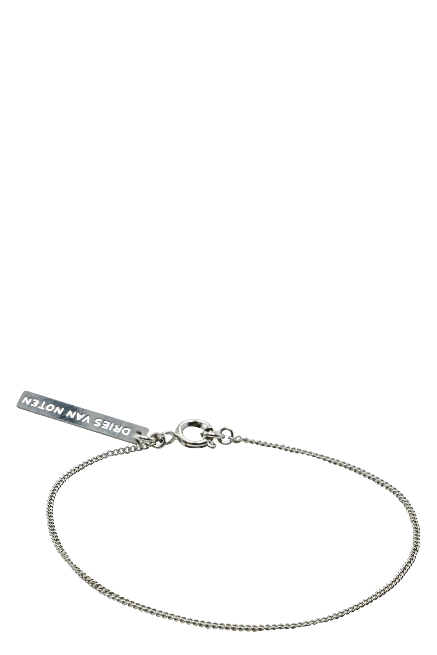 Shop Dries Van Noten Brass Bracelet In Silver