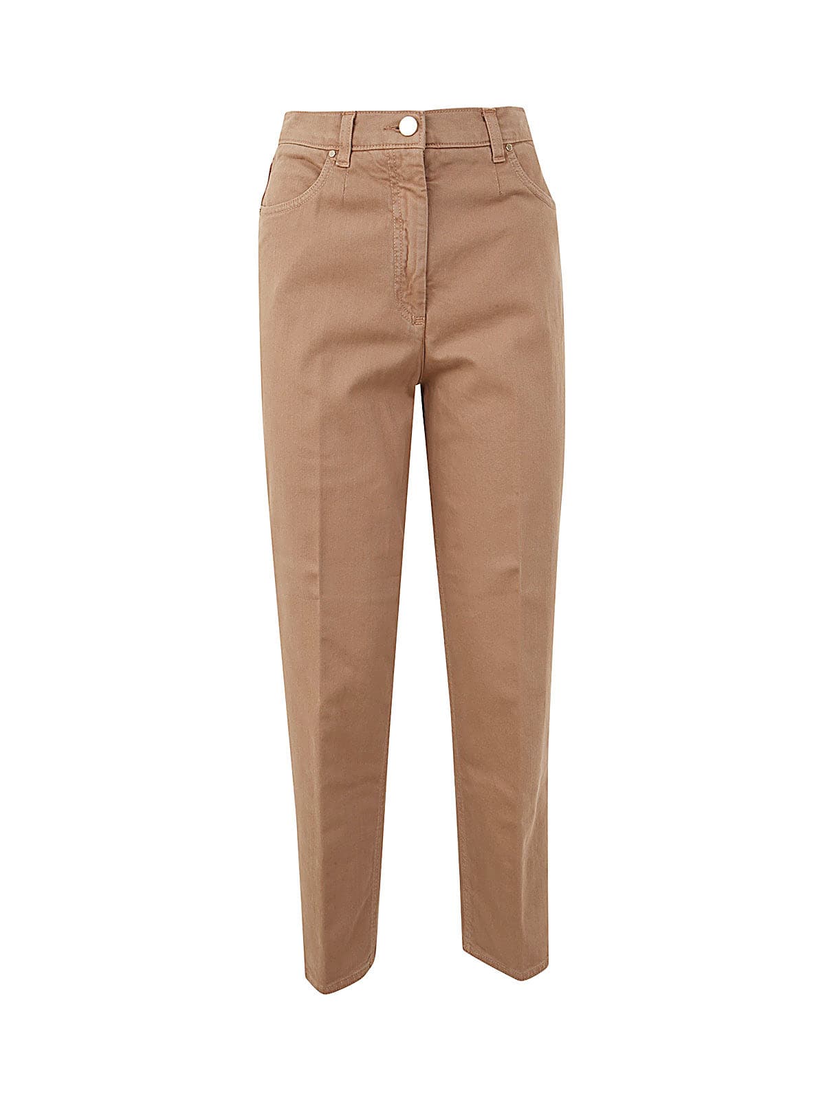 Seventy Stretch Cotton Trouser In Kaki