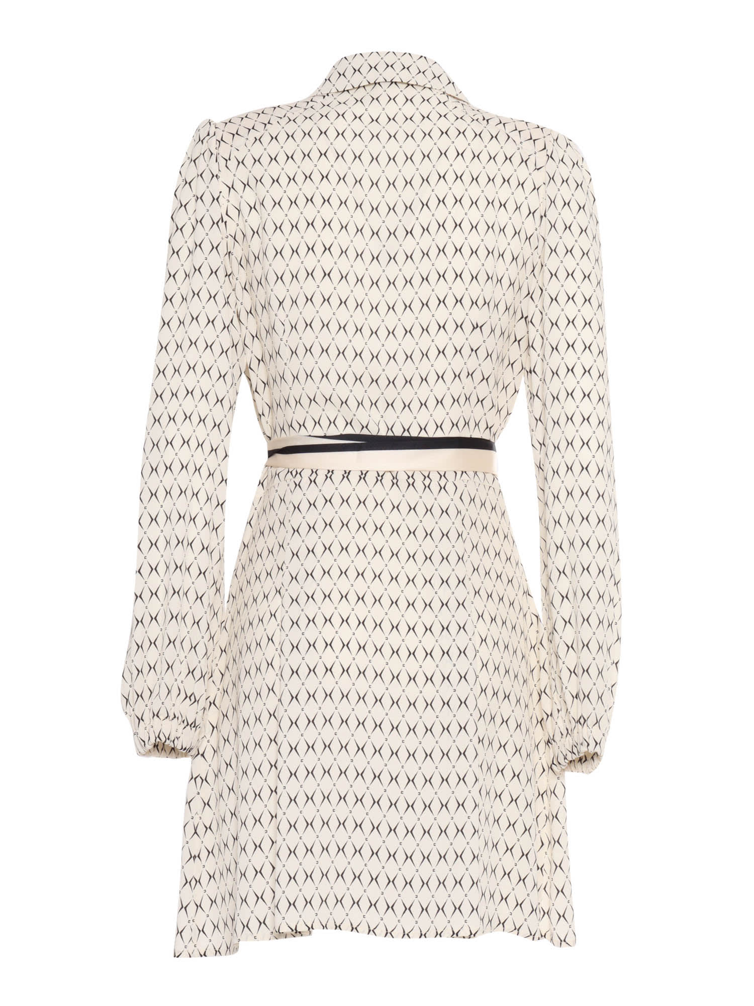 Shop Elisabetta Franchi Dress In White