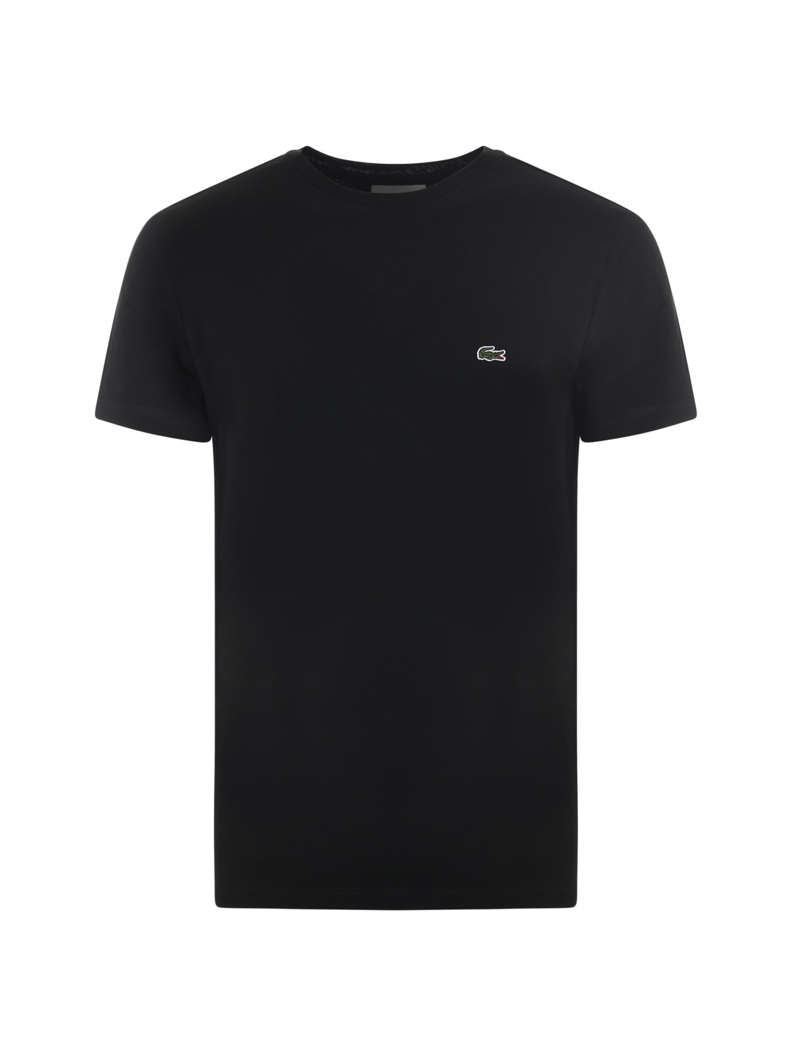 Shop Lacoste T-shirt In Nero
