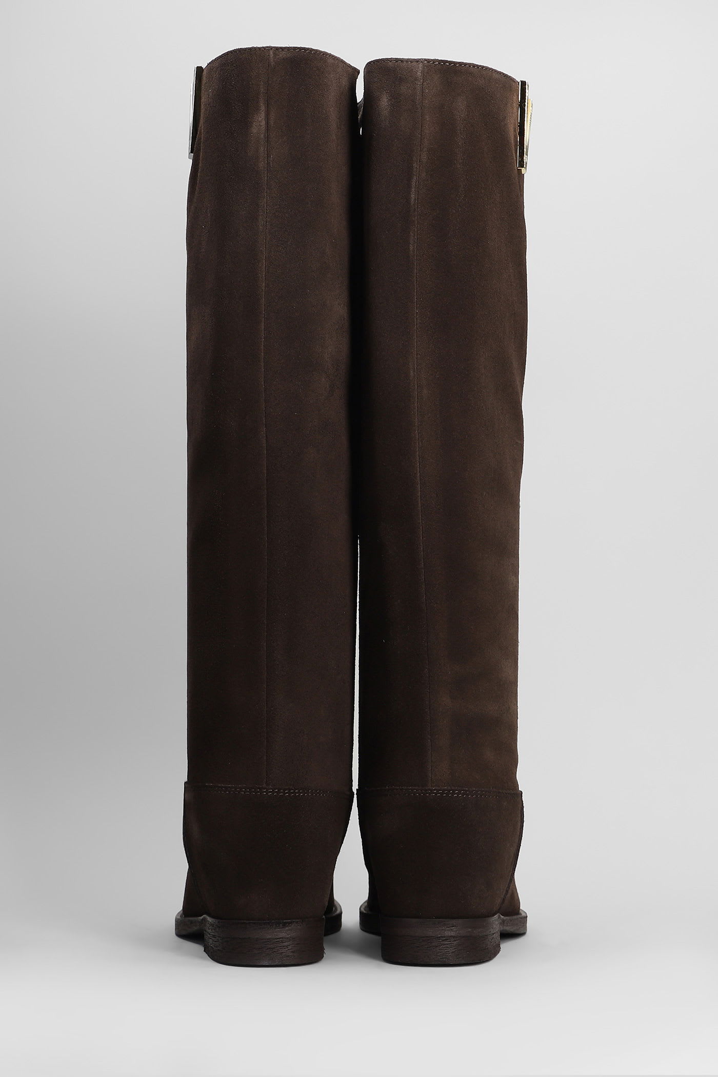 Via Roma 15 In Dark Brown Suede In Multi