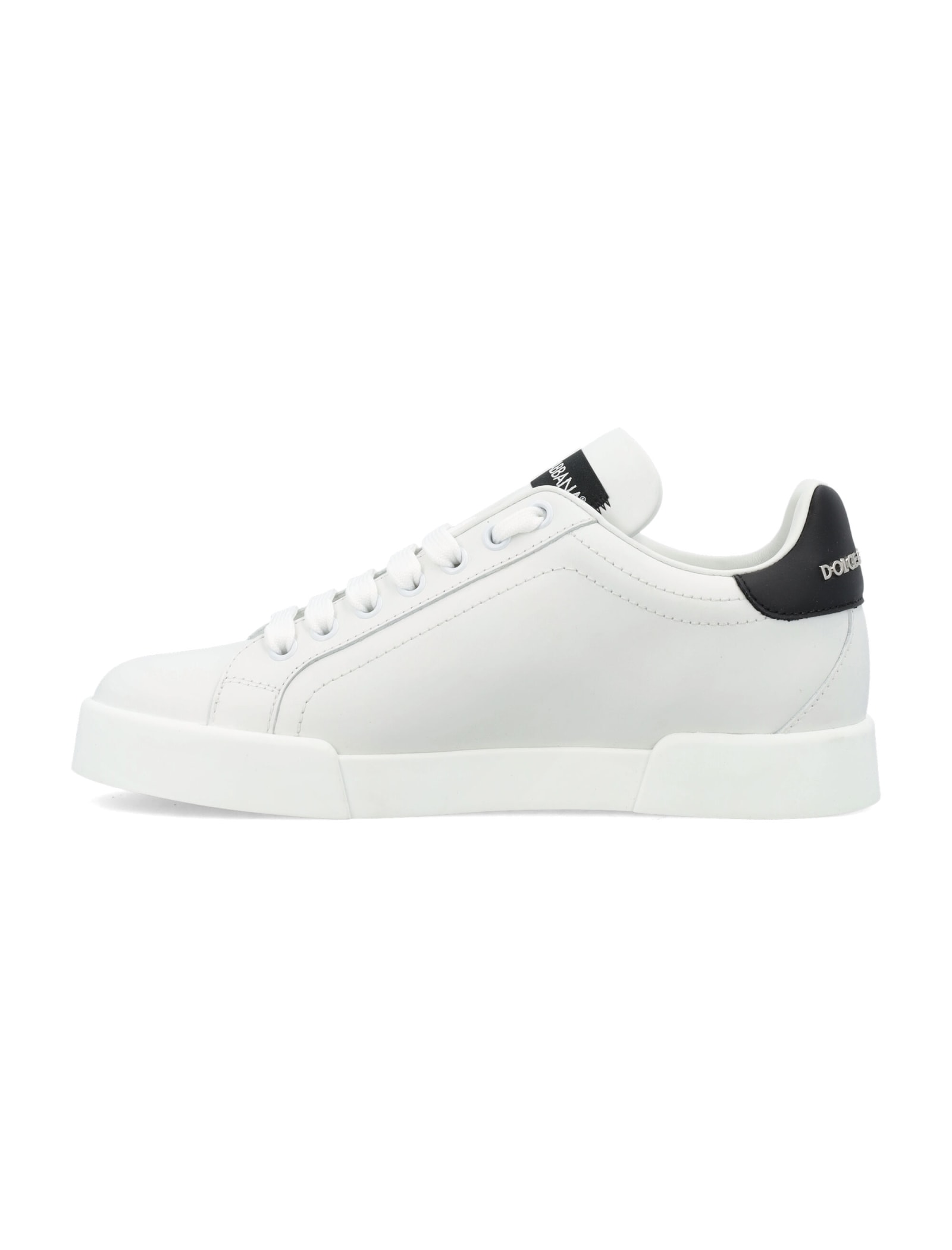 Shop Dolce & Gabbana Portofino Sneakers In White