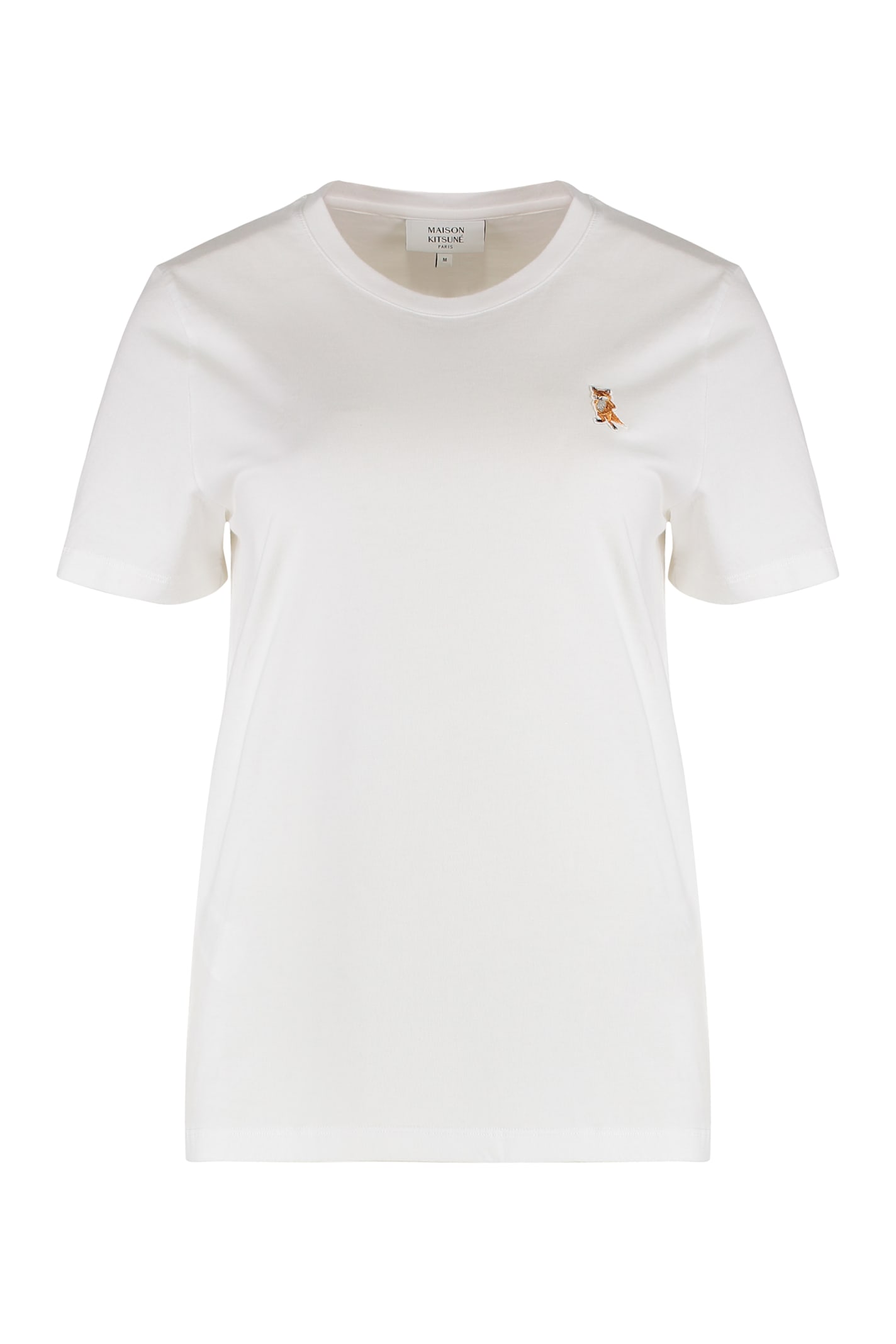 Maison Kitsuné Cotton Crew-neck T-shirt In White
