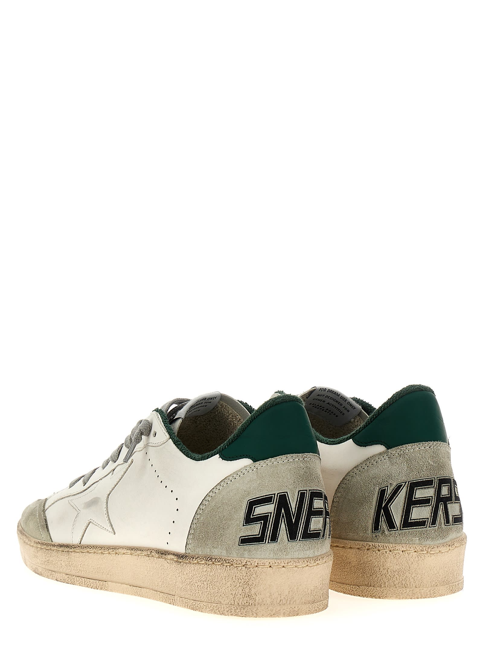 Shop Golden Goose Ball Star Sneakers In Bianco