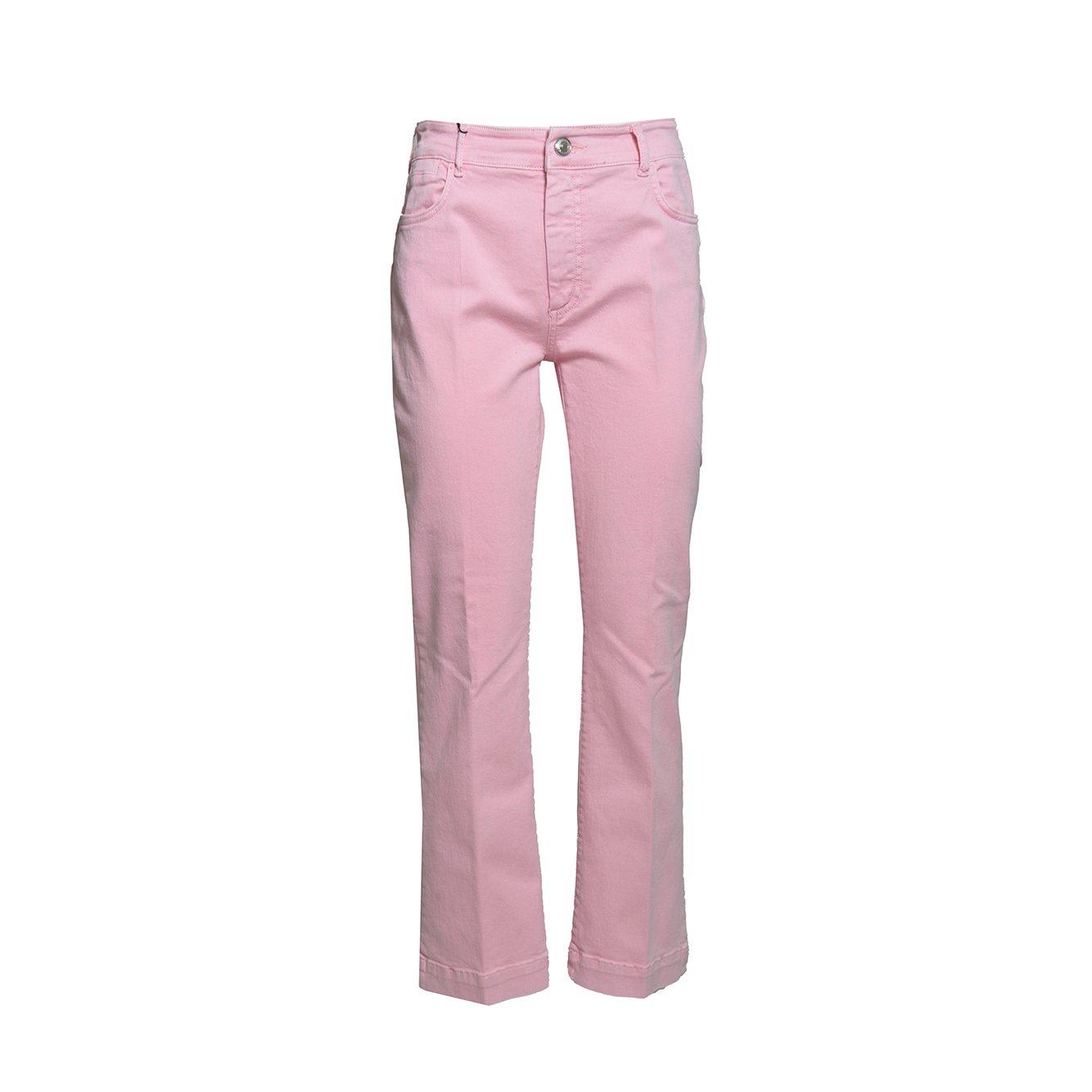 Shop Sportmax Nilly Button Detailed Straight Leg Jeans In Fucsia