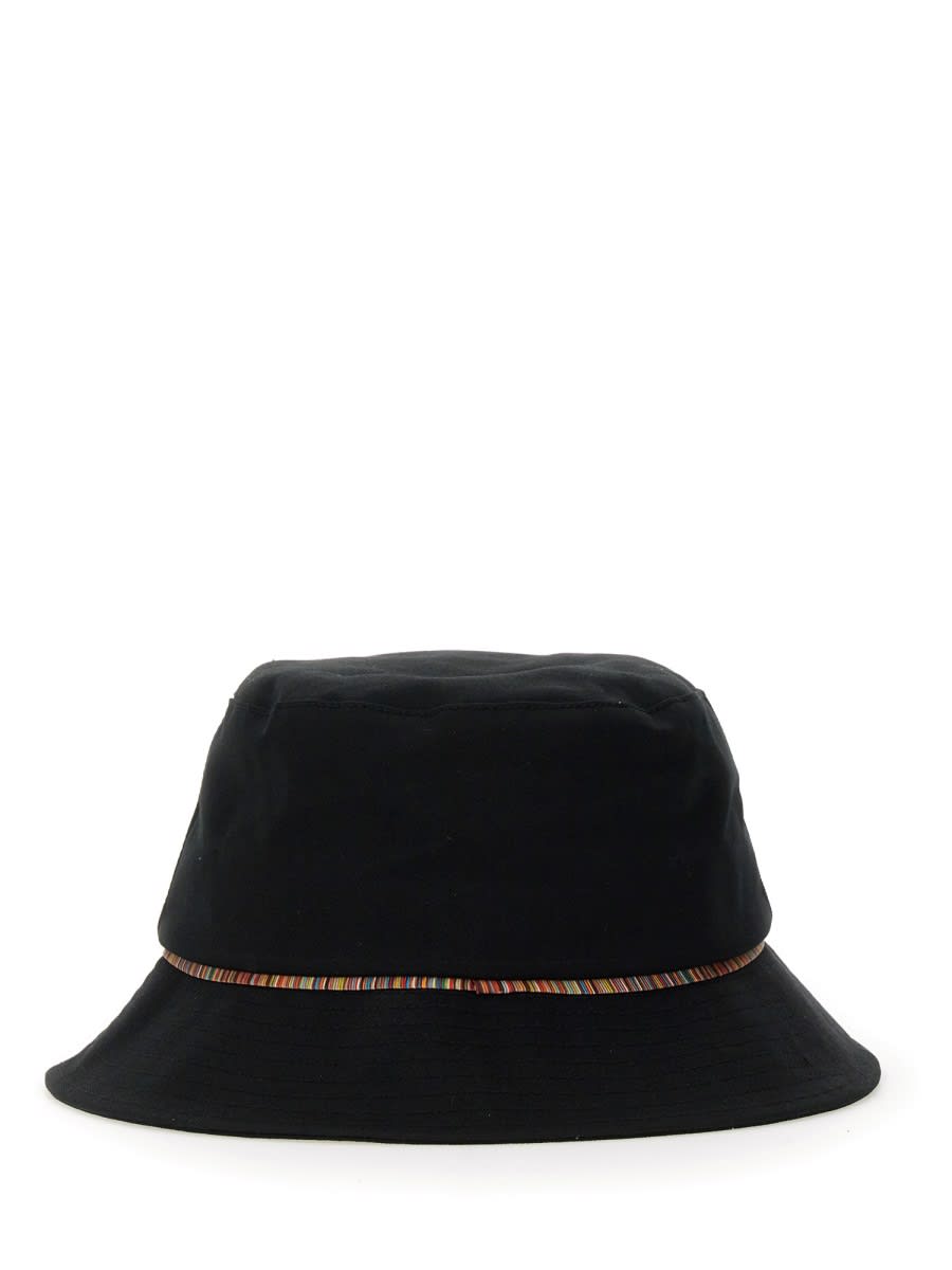 Paul Smith Signature Stripe Hat In Black