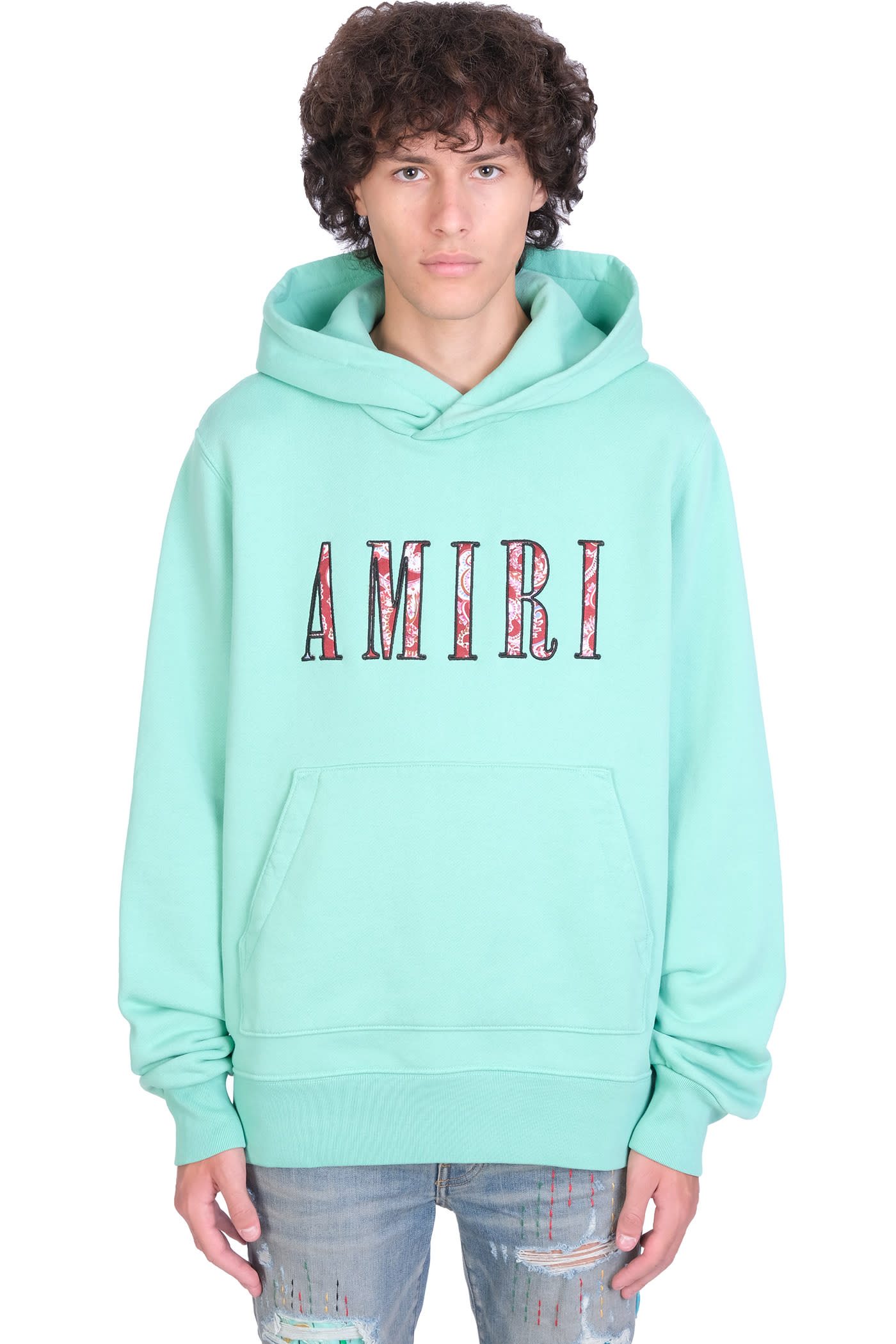 AMIRI Sweatshirt In Green Cotton