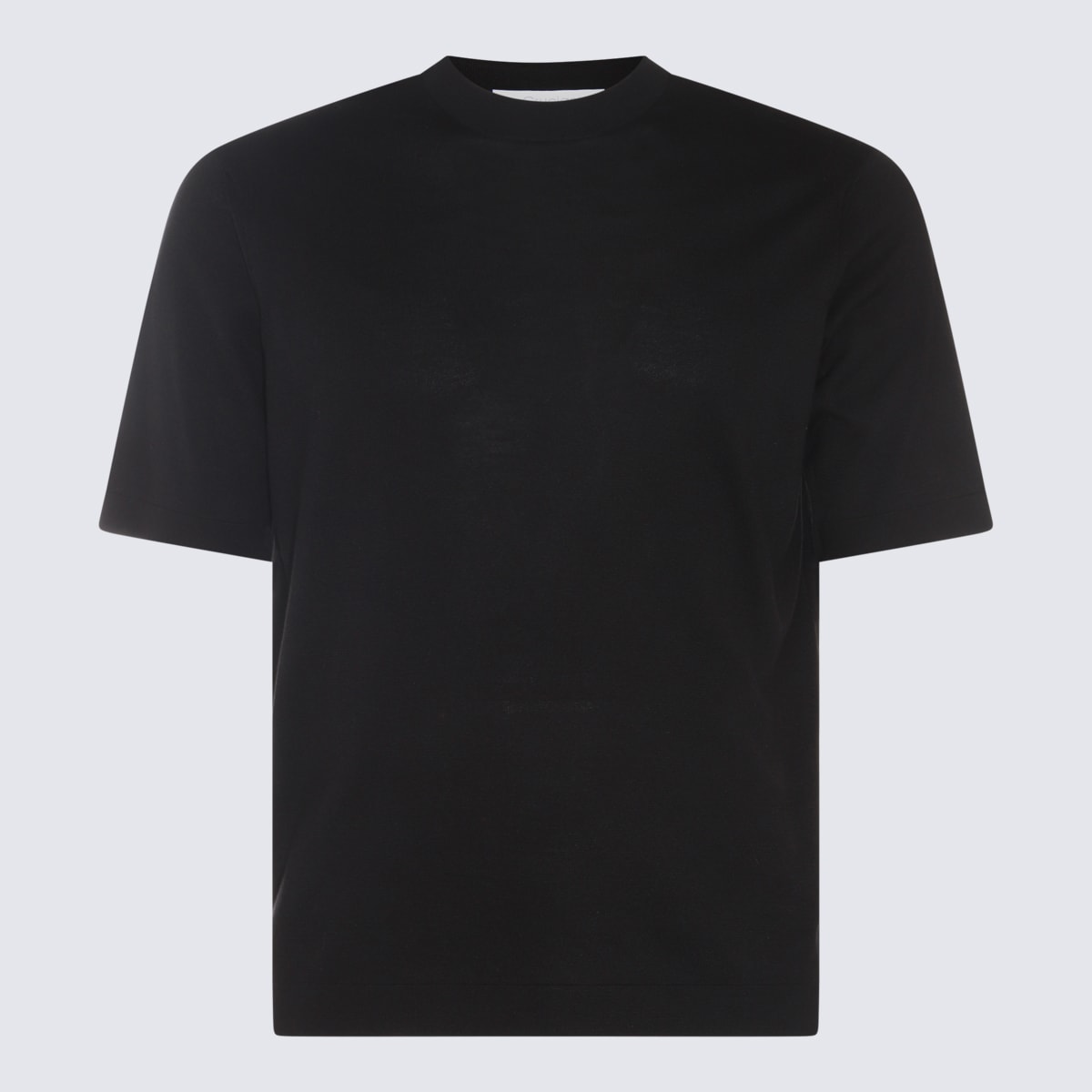 Shop Cruciani Black Cotton T-shirt