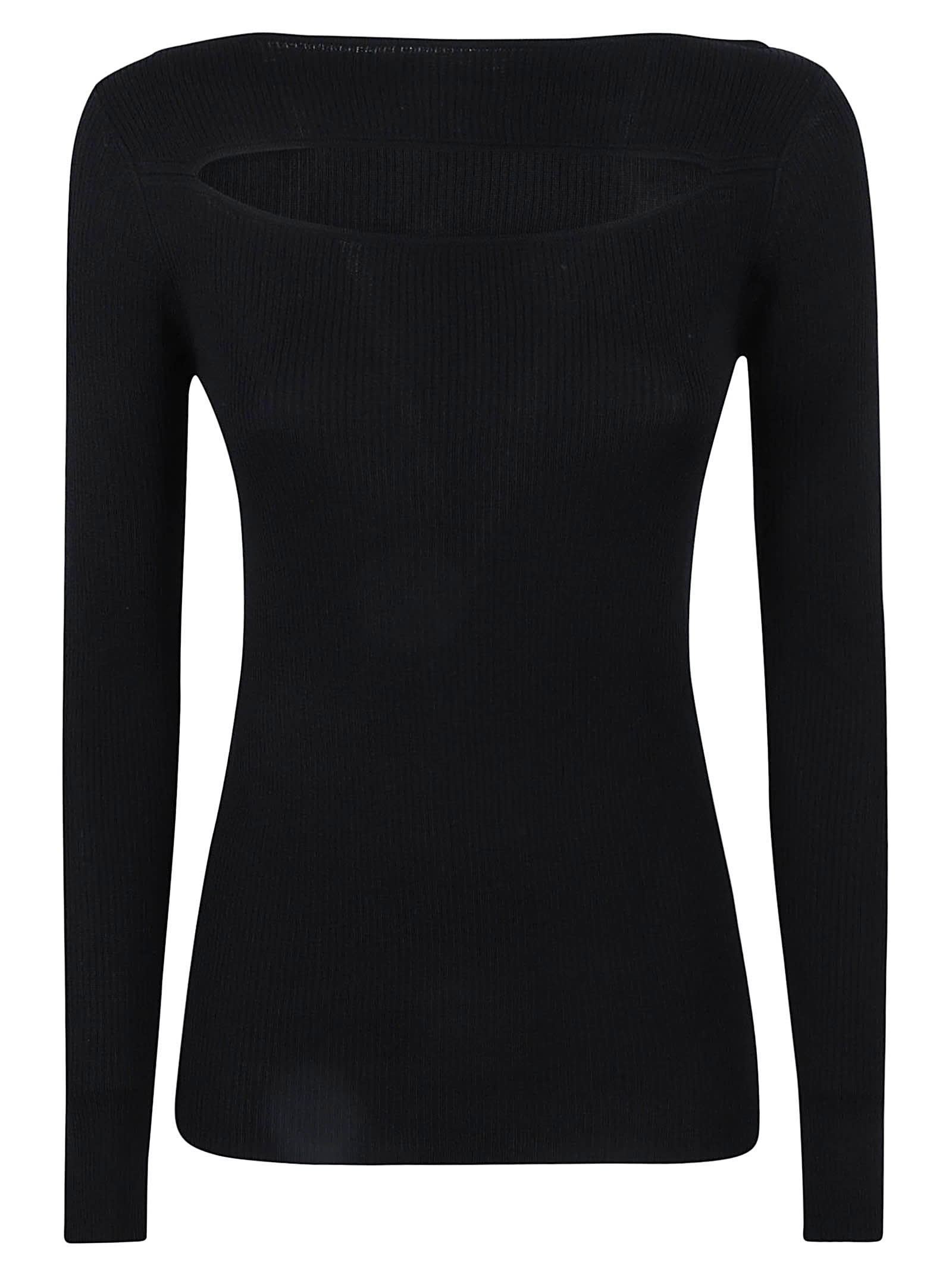 Shop P.a.r.o.s.h Leila Sweater In Black