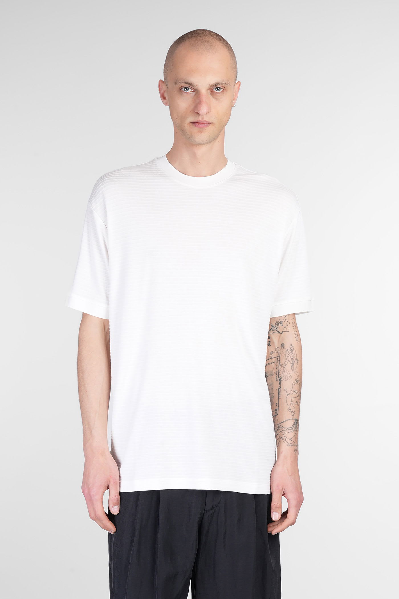 T-shirt In Beige Viscose