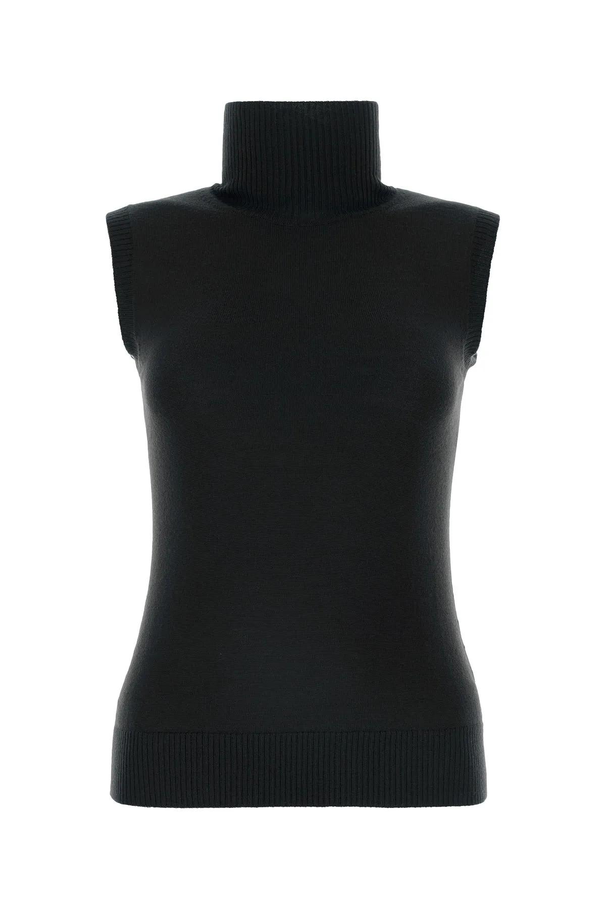 Shop Sportmax Black Wool Ardenza Vest In C