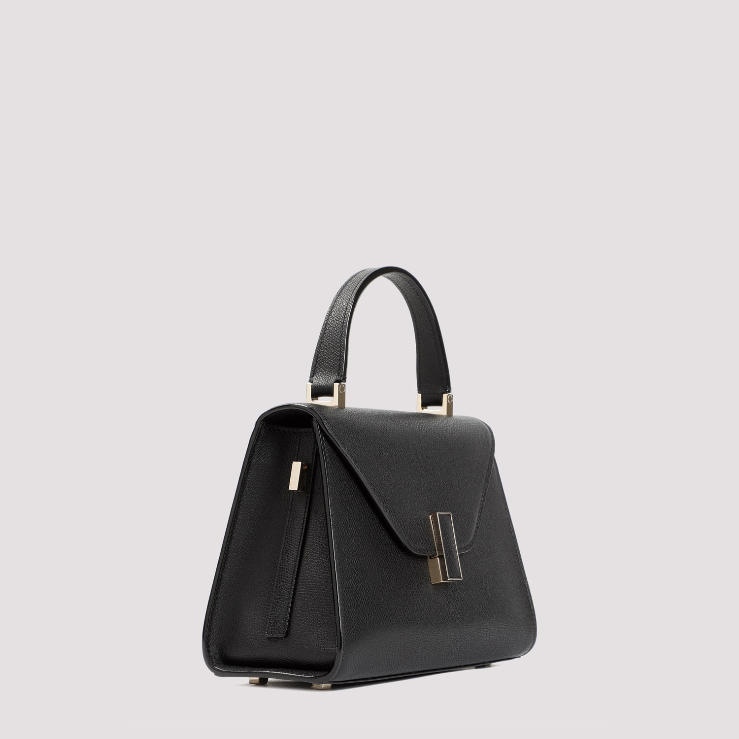 Valextra Iside Top Handle Mini Bag In Black