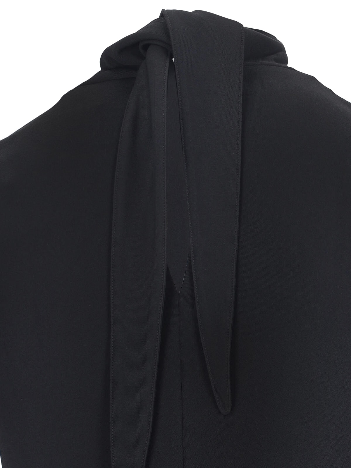 Shop Jil Sander Draped Midi Dress In Black