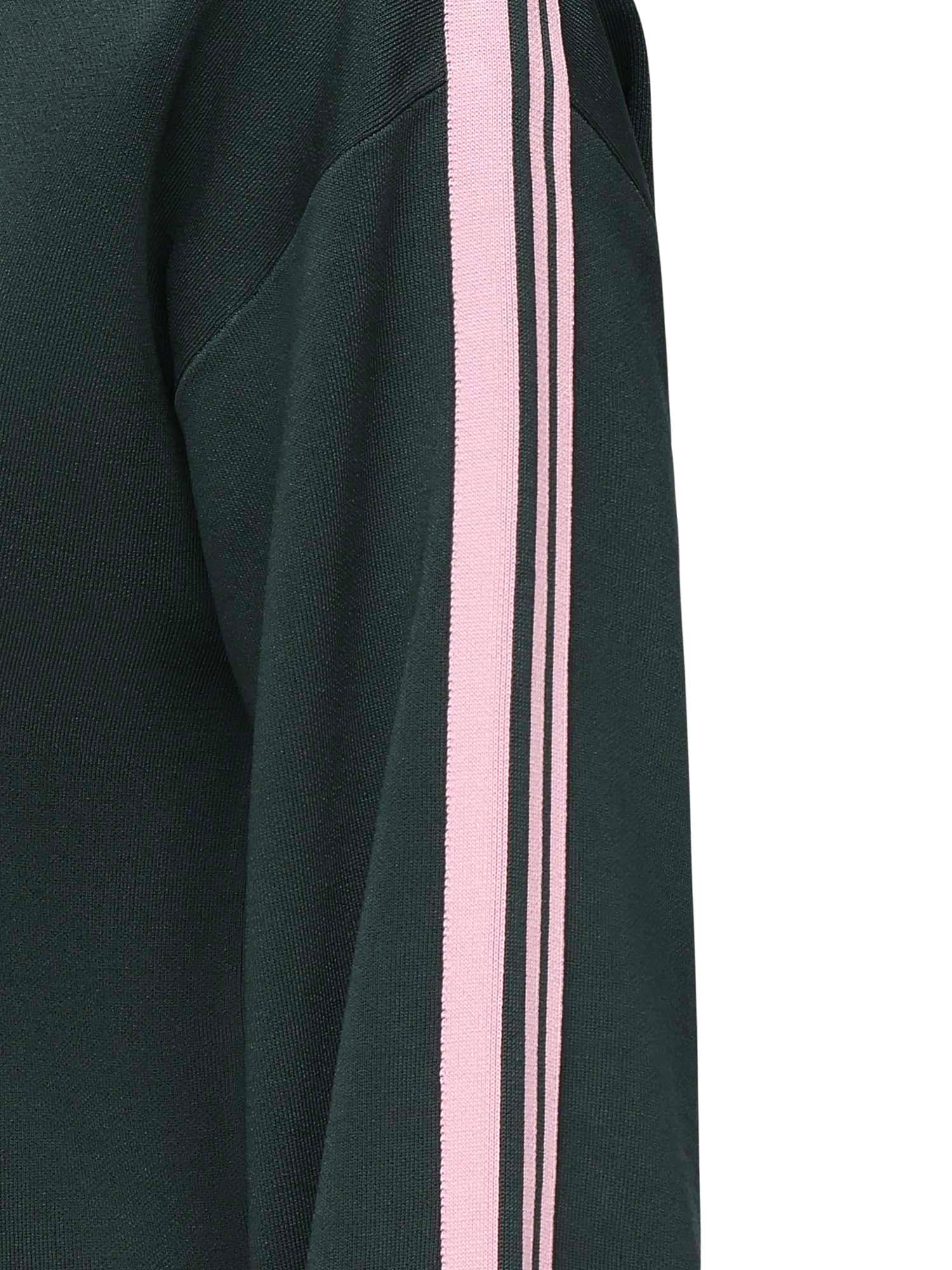 Pinko Sporty Sweatshirt With Love Birds Logo In Green