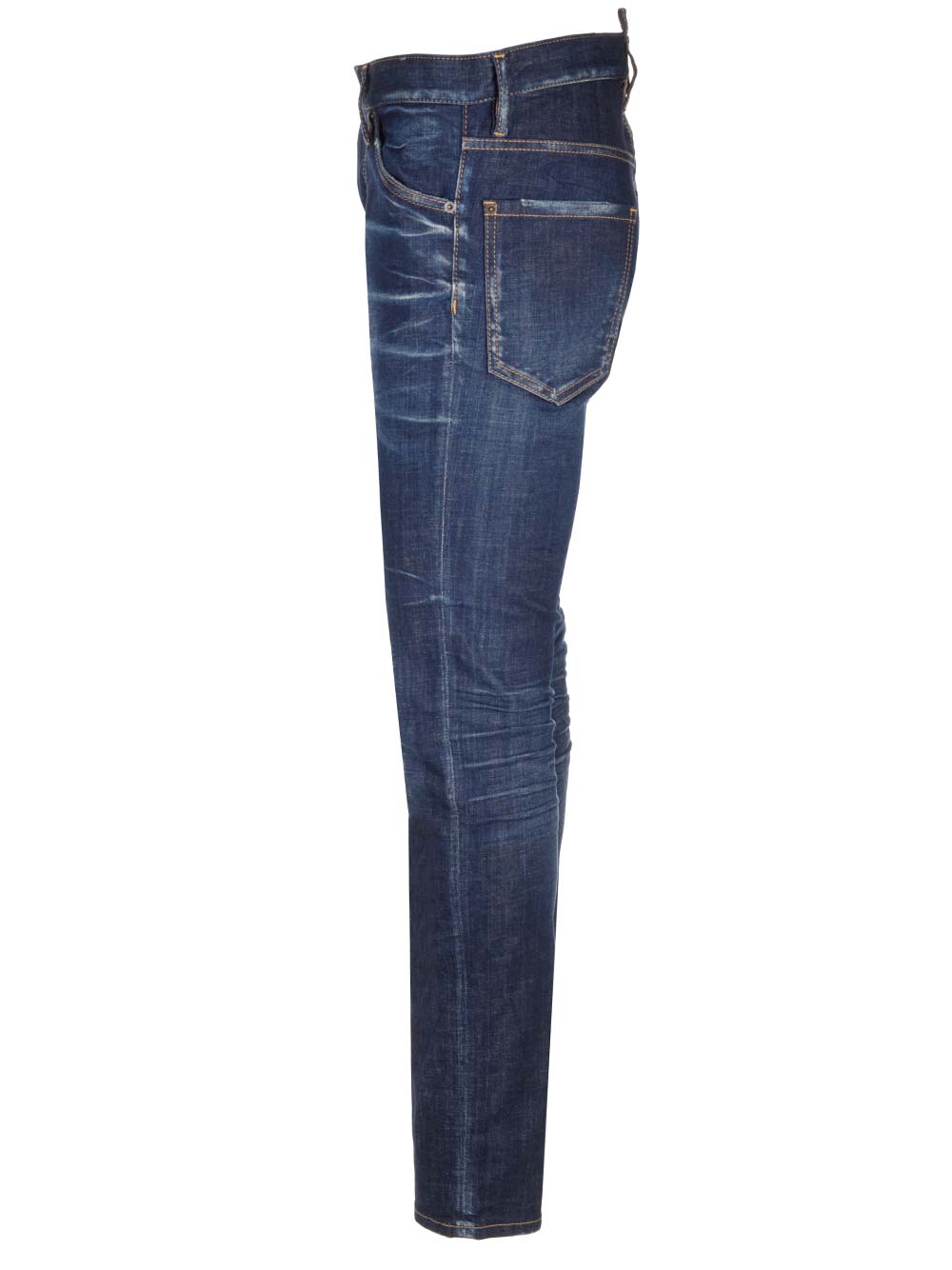 Shop Dsquared2 Dark Wash Cool Guy Jeans In Navy Blue