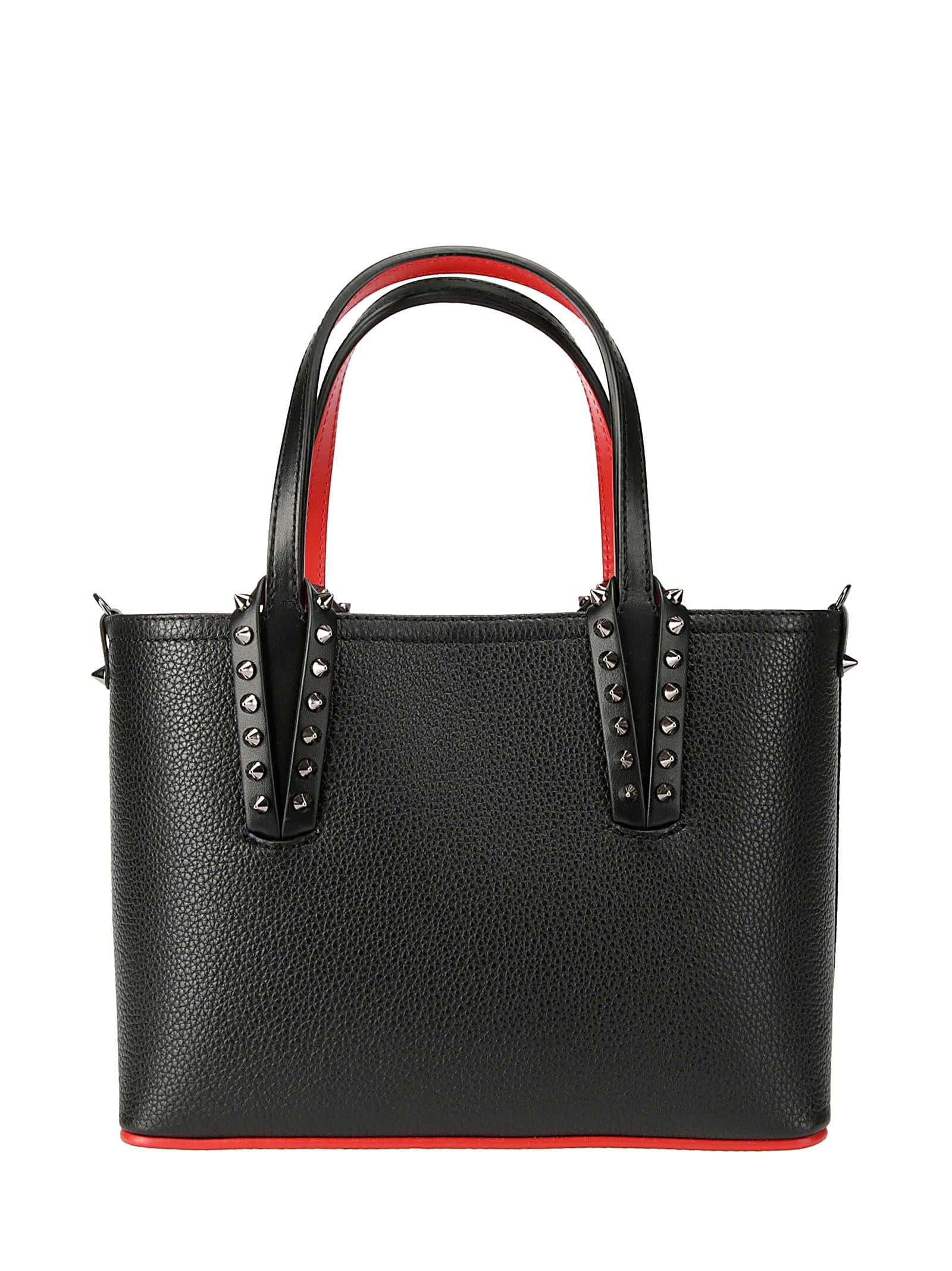 Shop Christian Louboutin Cabata E/w Mini In Black