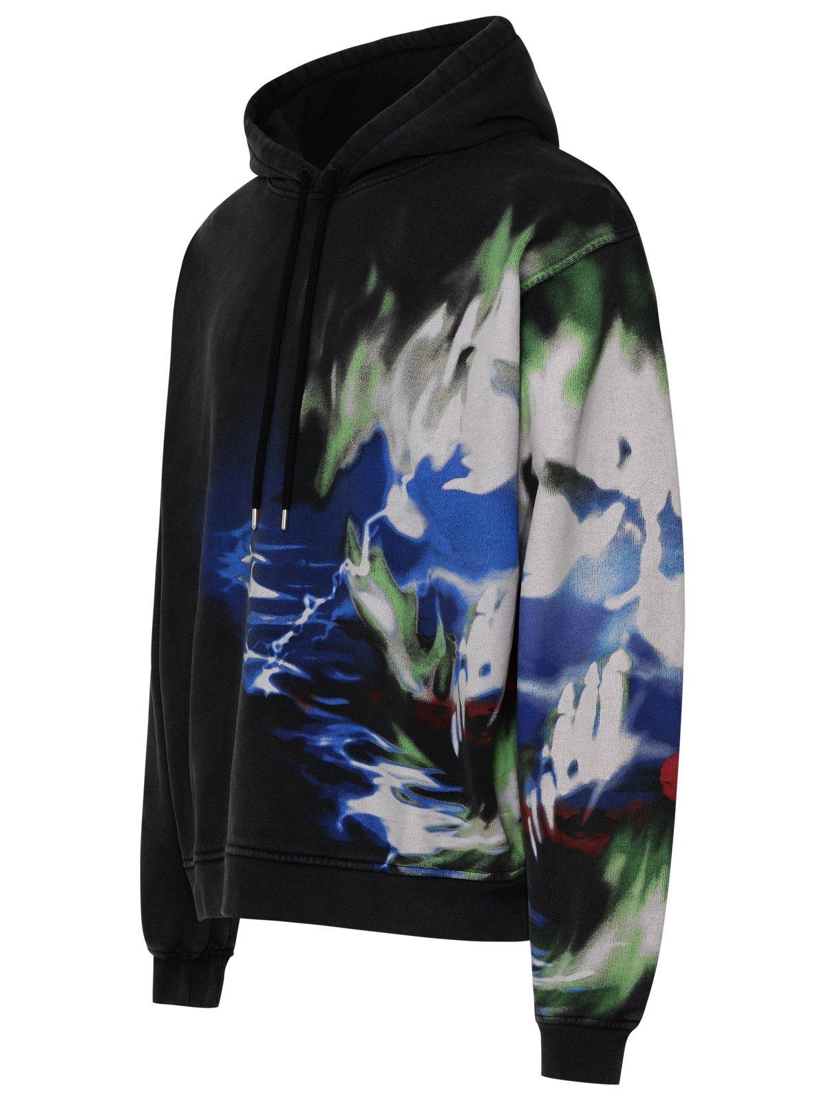 Shop Ambush Graphic-printed Drawstring Hoodie In Tap Shoe