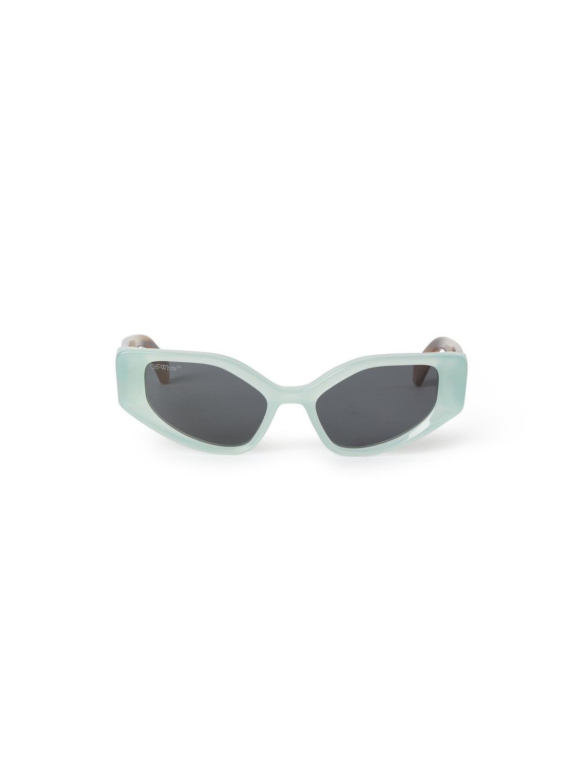 Shop Off-white Memphis Sunglasses Sunglasses In Teal