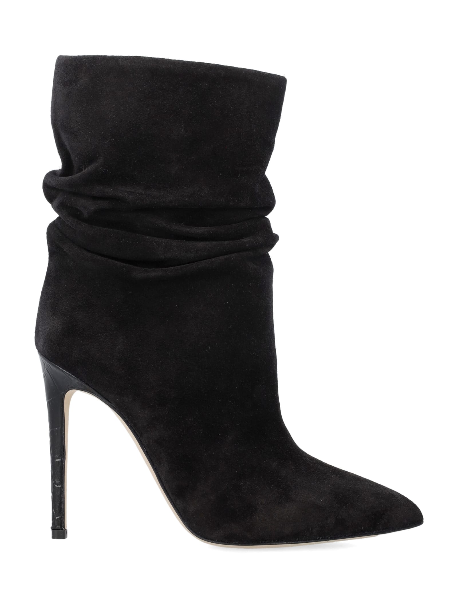 Shop Paris Texas Stiletto Slouchy Ankle Boots In Black
