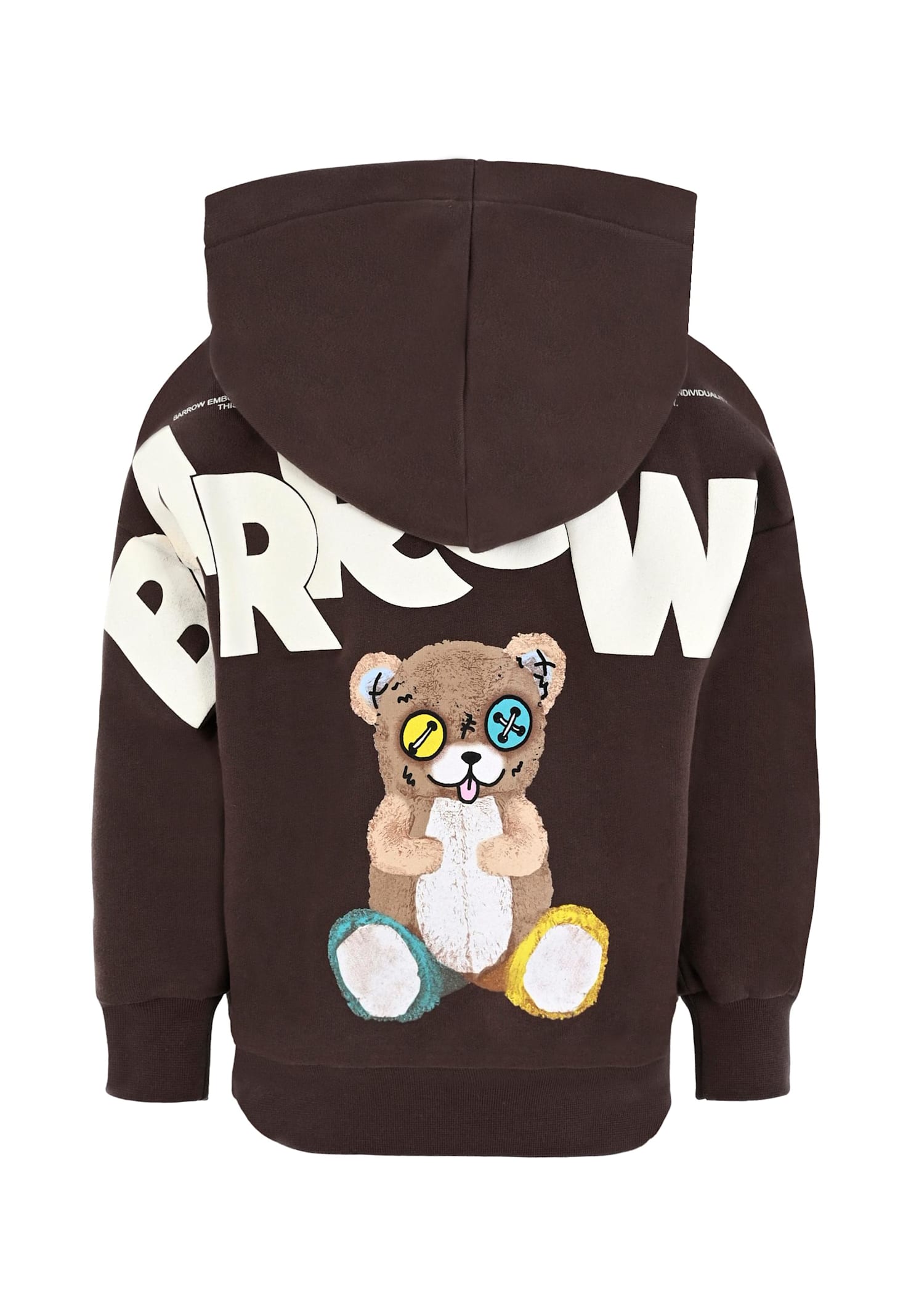 Barrow Brown Sweatshirt For Kids With Bear Print In Brown